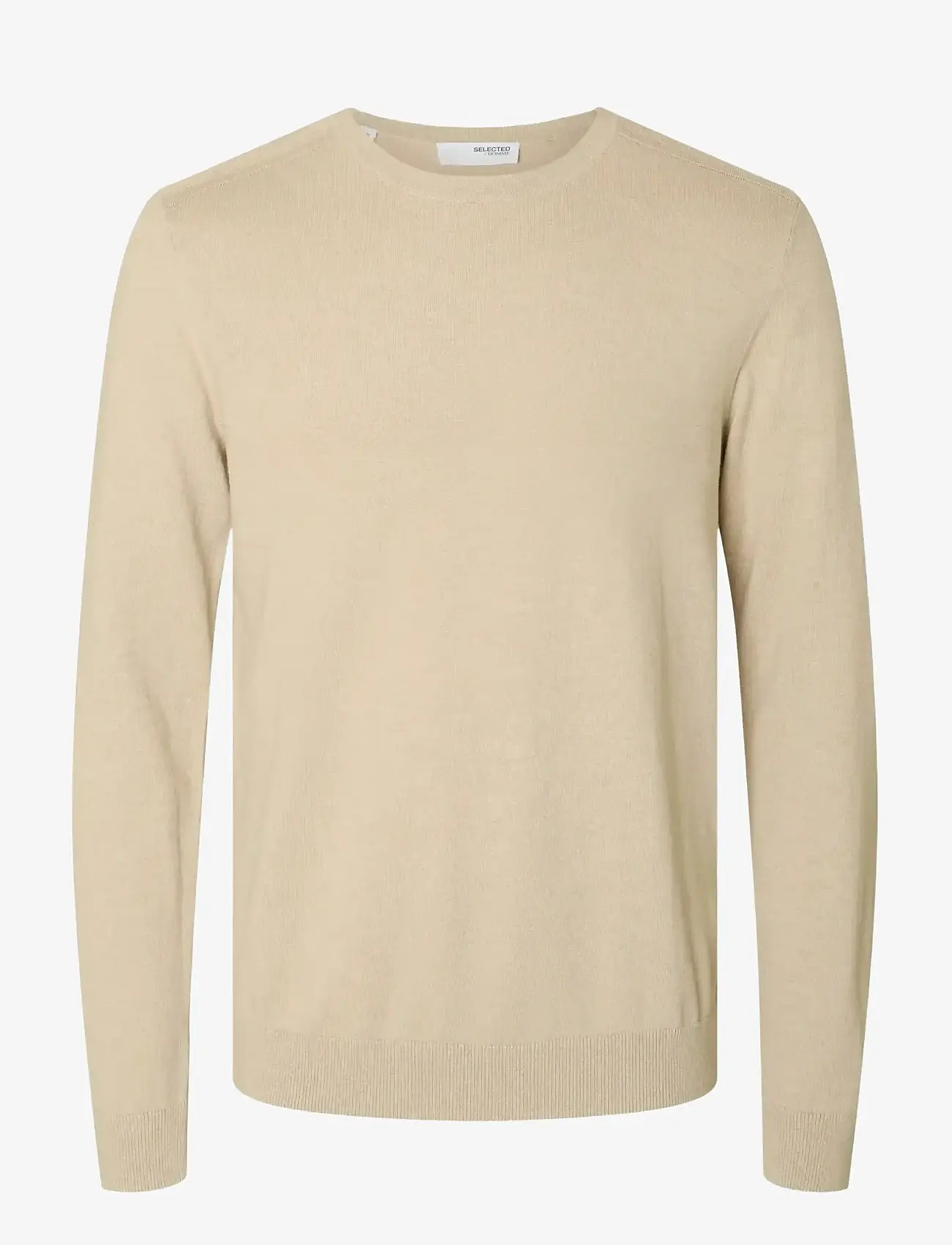 Selected - SLMBERG CREW NECK NOOS - round necks - oatmeal - 1