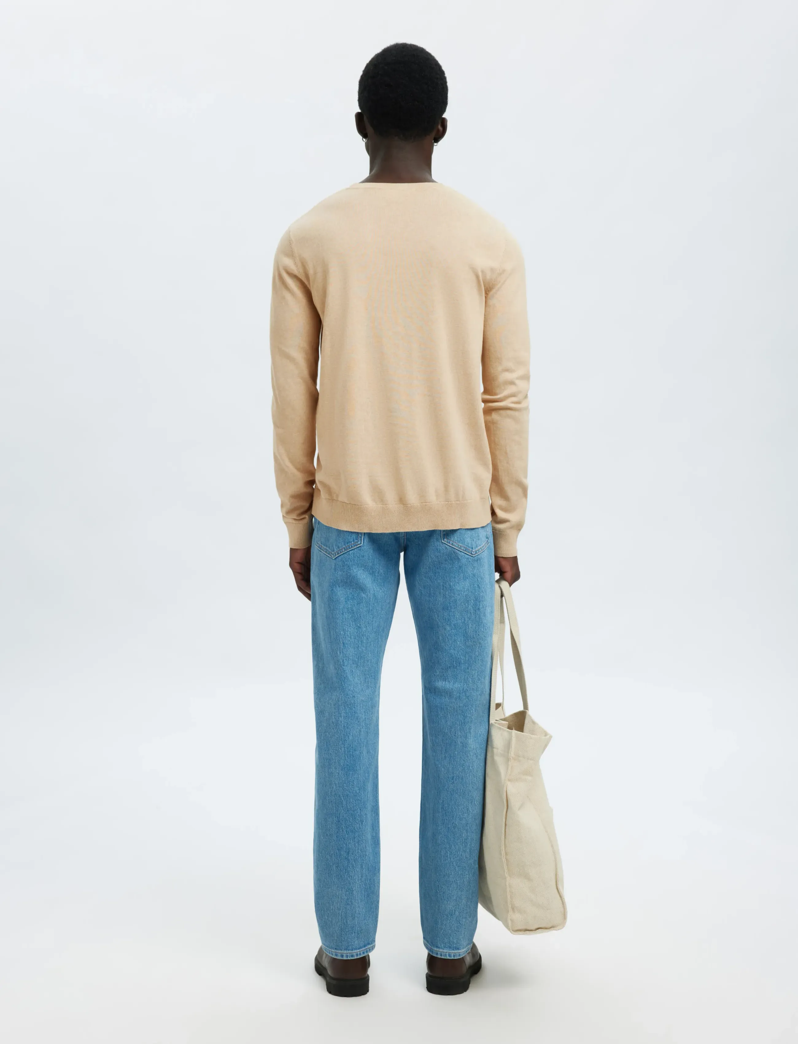 Selected - SLMBERG CREW NECK NOOS - rund hals - oatmeal - 2