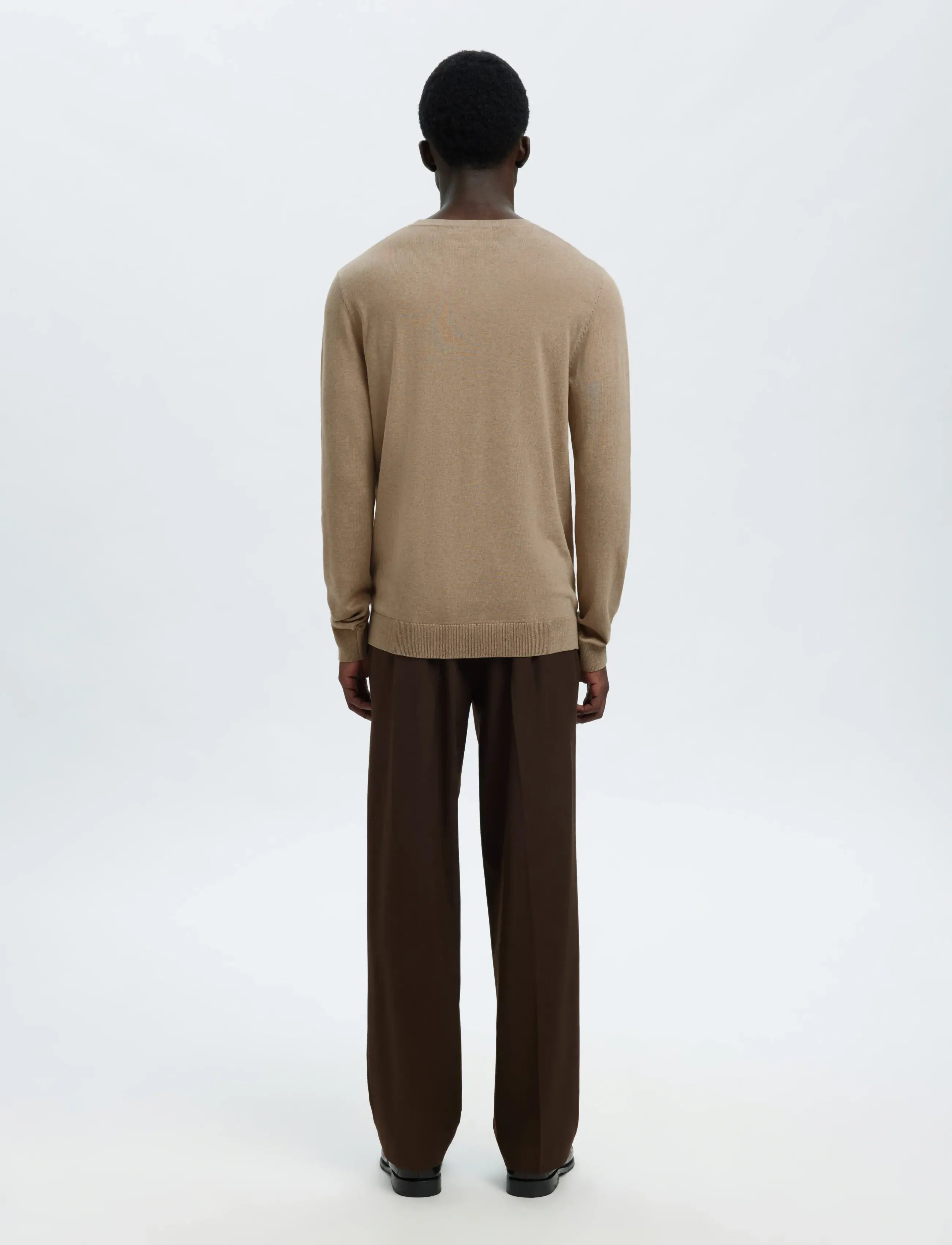 Selected - SLMBERG CREW NECK NOOS - rund hals - savannah tan - 2