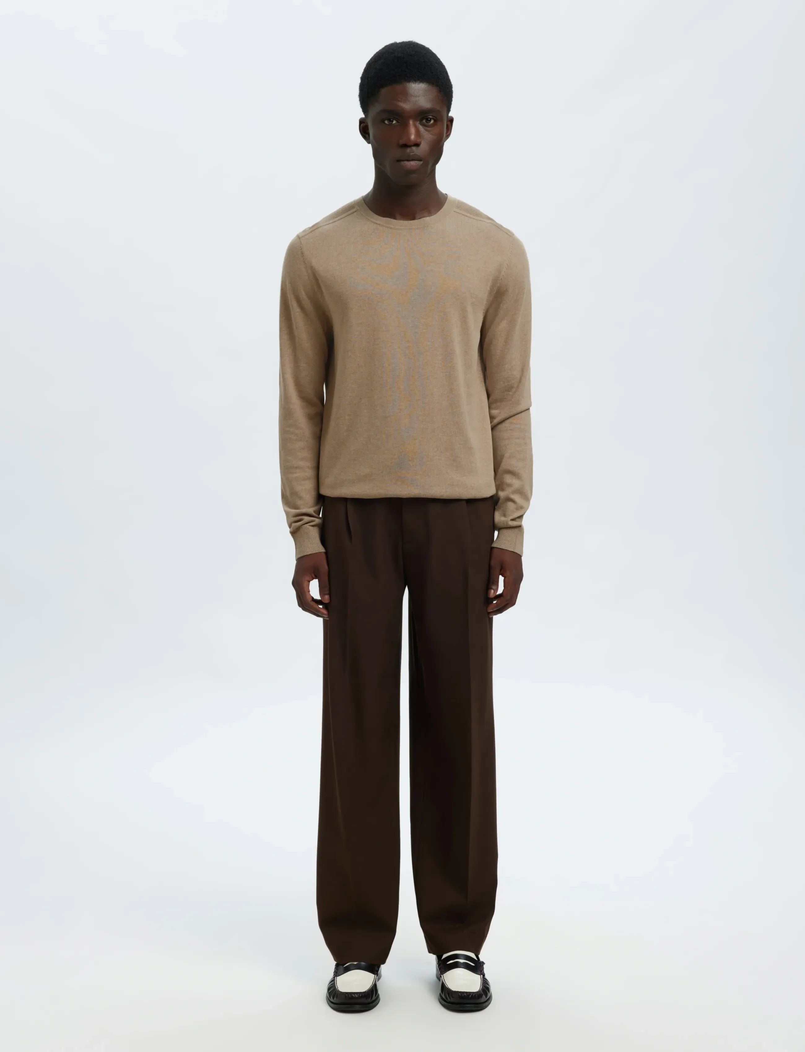 Selected - SLMBERG CREW NECK NOOS - rund hals - savannah tan - 5