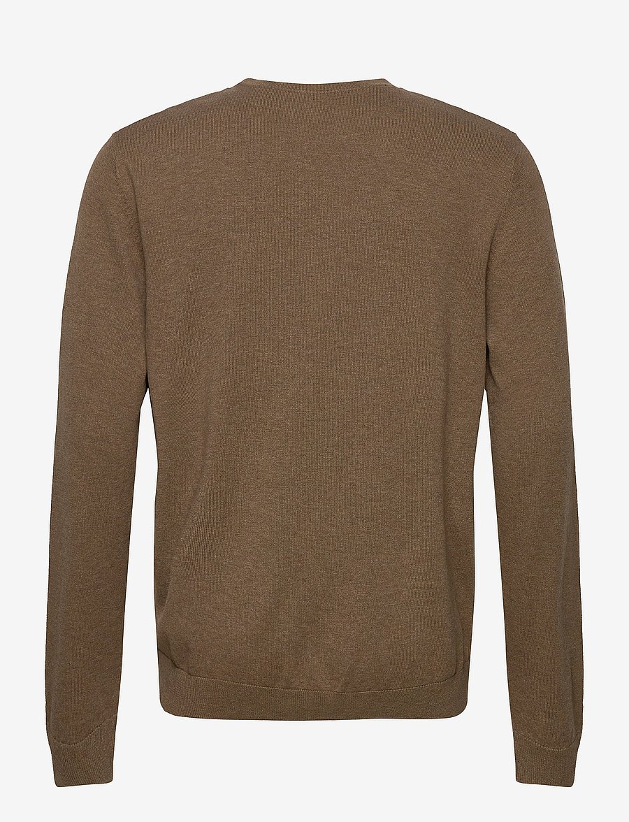 Selected - SLMBERG CREW NECK NOOS - rundhals - teak - 2