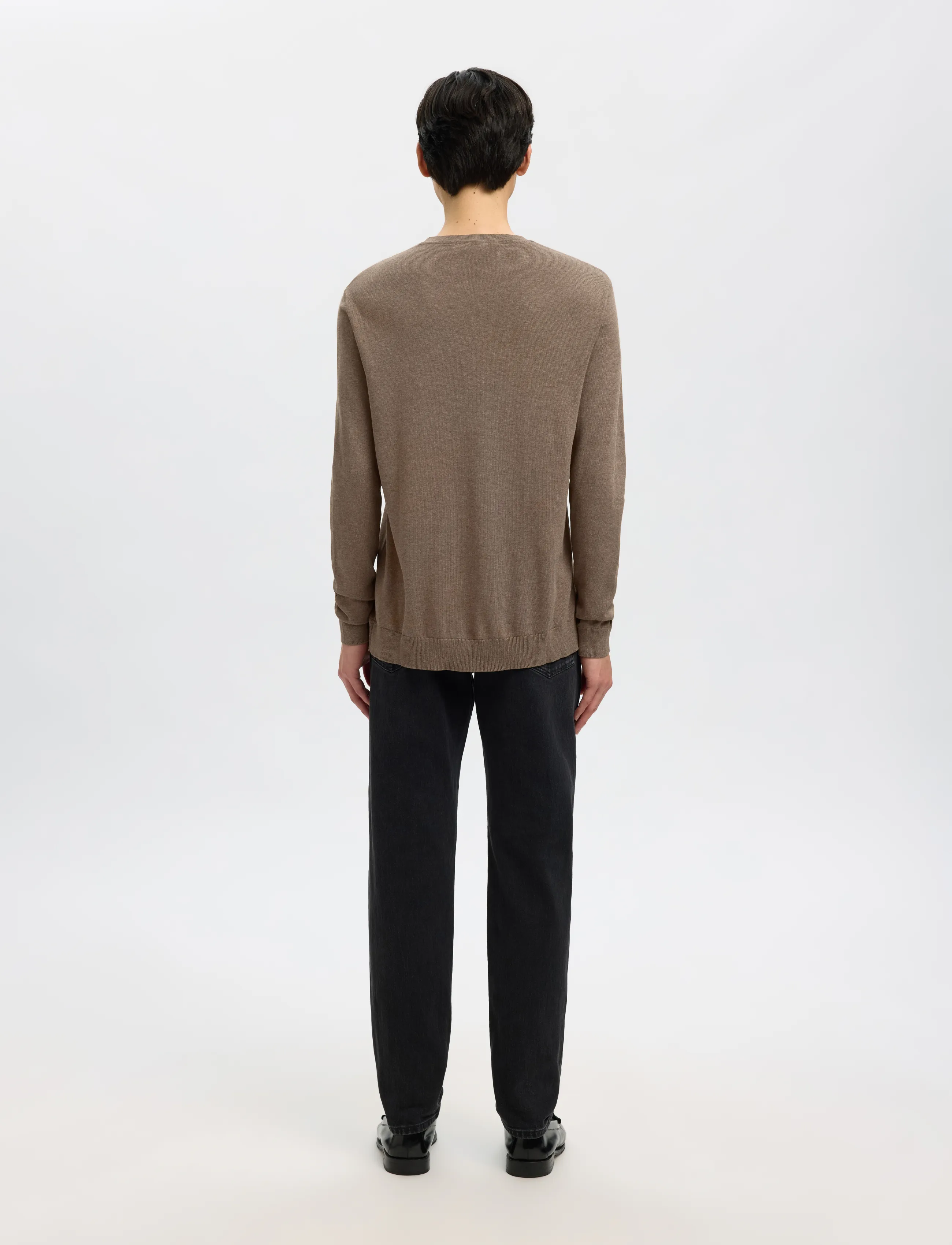 Selected - SLMBERG CREW NECK NOOS - rund hals - teak - 3