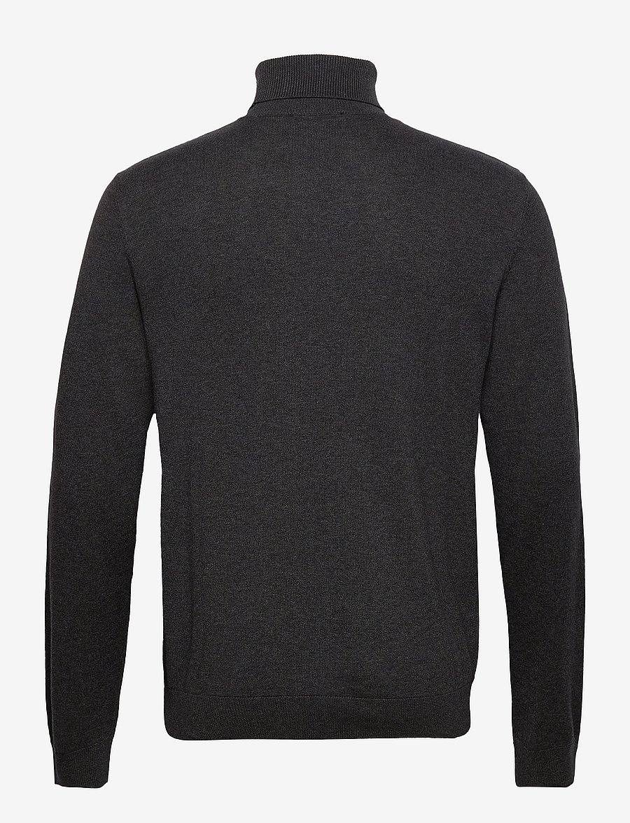 Selected - SLHBERG ROLL NECK NOOS - rollkragen - antracit - 2