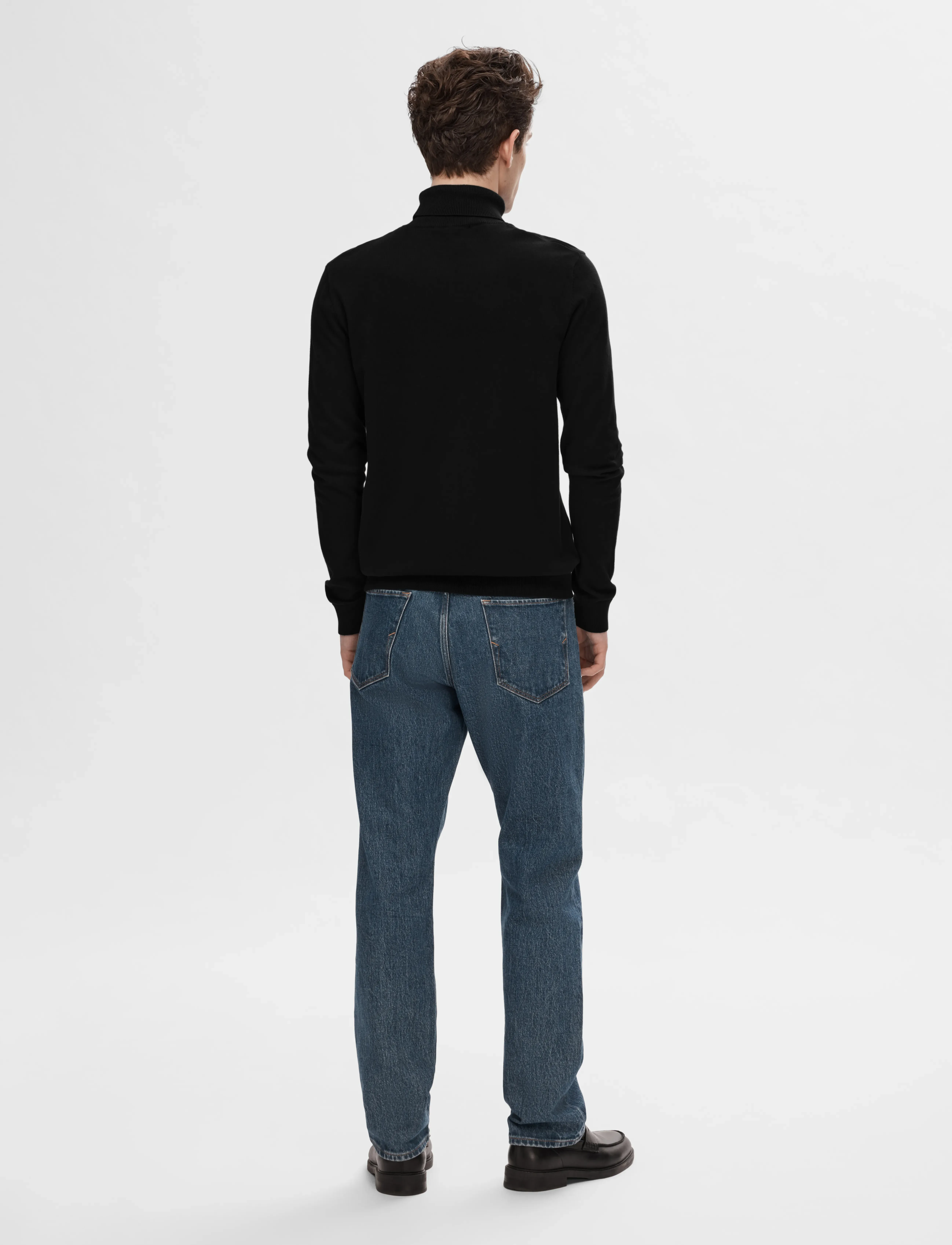 Selected - SLHBERG ROLL NECK NOOS - polokrage - black - 3