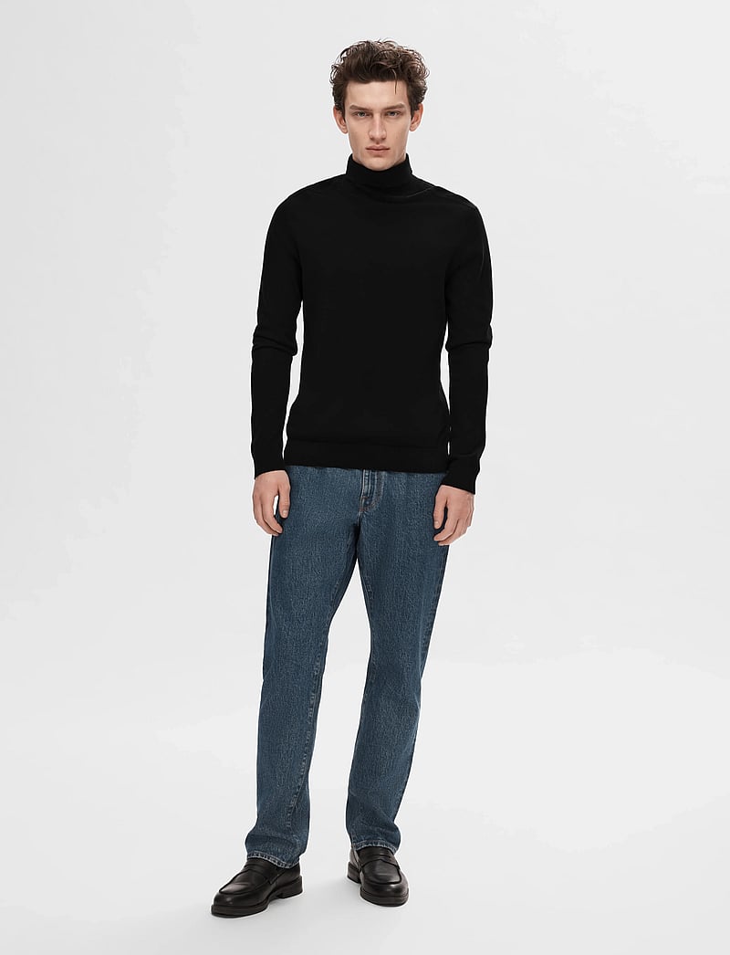 Selected - SLHBERG ROLL NECK NOOS - rollkragen - black - 4