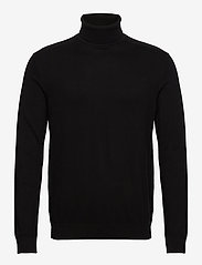 Selected Homme - SLHBERG ROLL NECK B - perusneuleet - black - 2