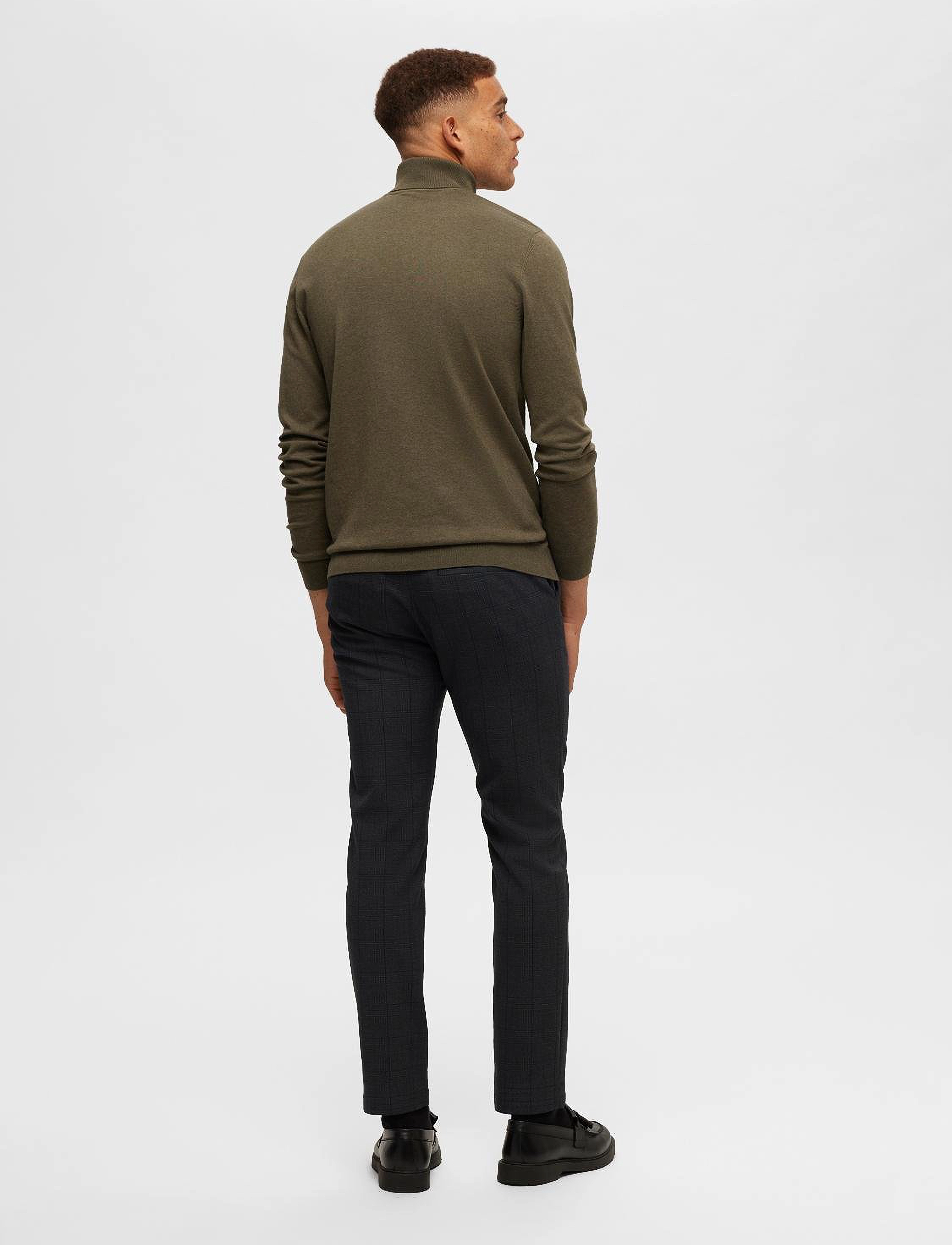 Selected - SLHBERG ROLL NECK NOOS - polokrage - ivy green - 3