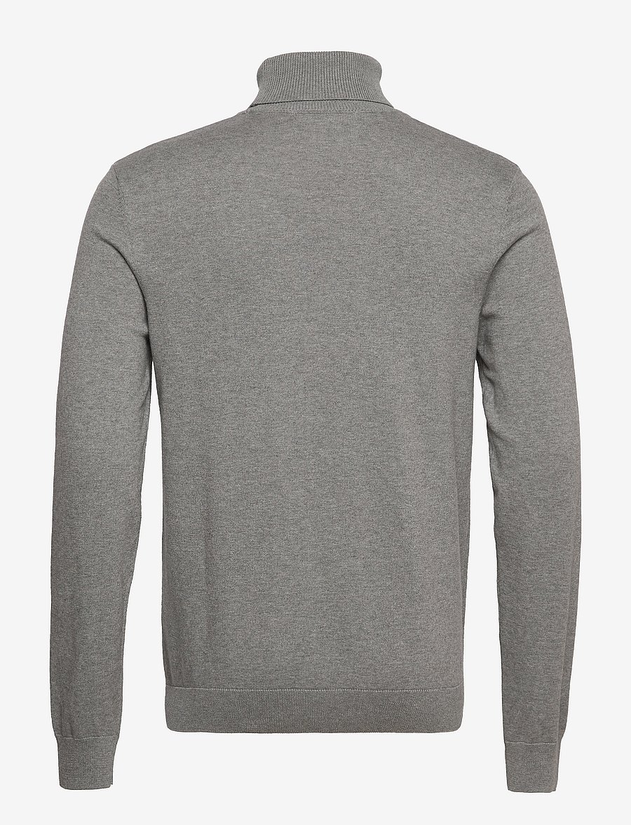 Selected - SLHBERG ROLL NECK NOOS - polokrage - medium grey melange - 2