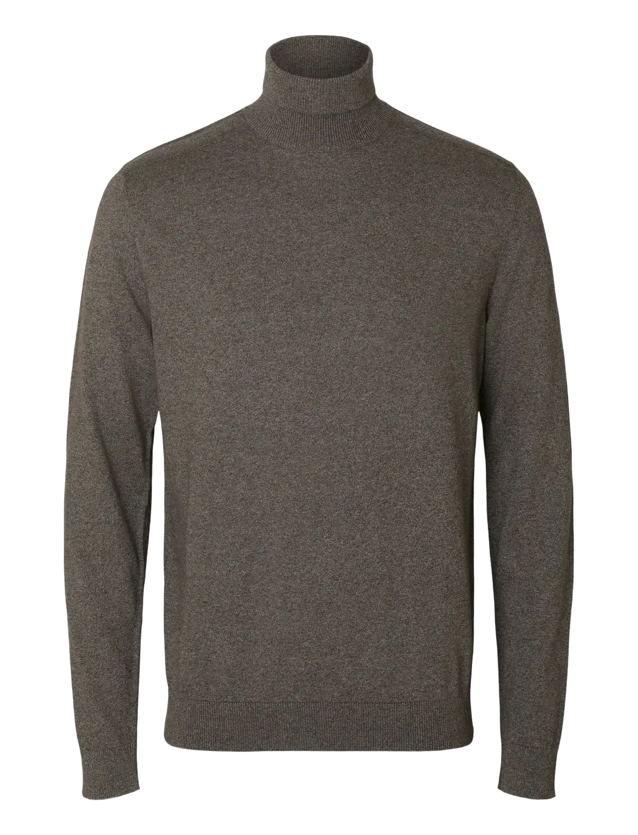 Selected SLHBERG ROLL NECK NOOS - Poolokaulus - MOREL / brown