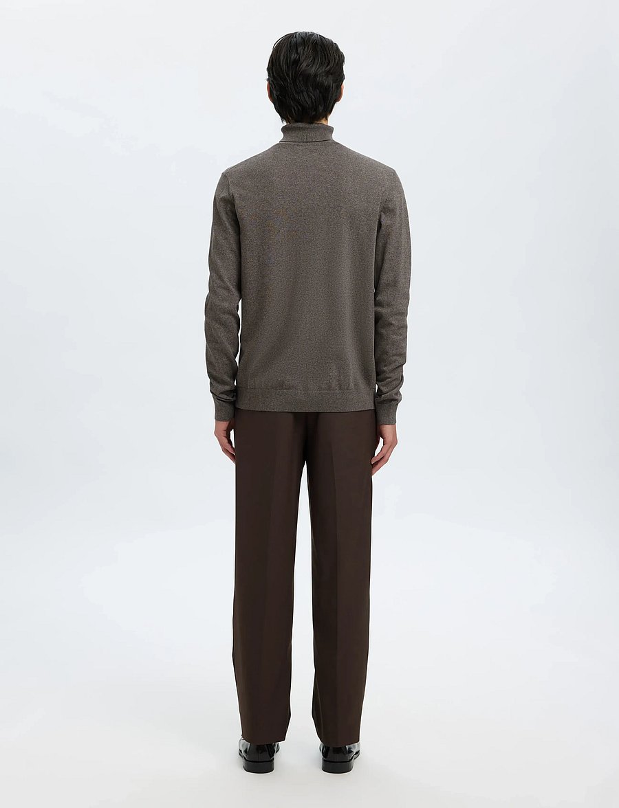 Selected - SLHBERG ROLL NECK NOOS - golfy - morel - 2