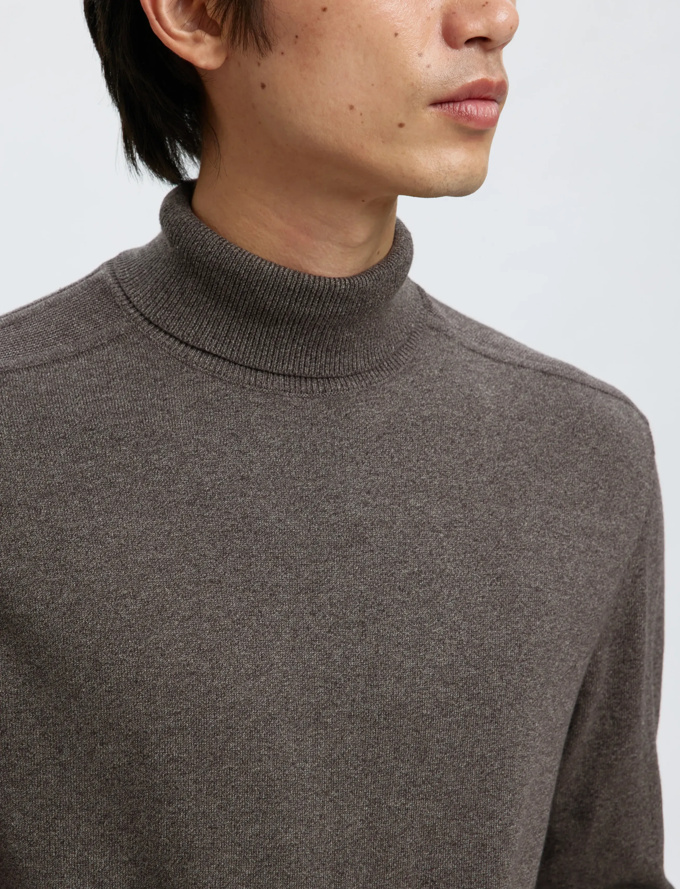Selected - SLHBERG ROLL NECK NOOS - golfy - morel - 4