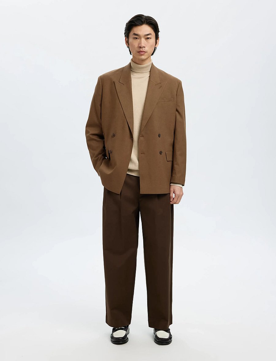 Selected - SLHBERG ROLL NECK NOOS - polokrage - oatmeal - 5