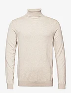 SLHBERG ROLL NECK B - OATMEAL