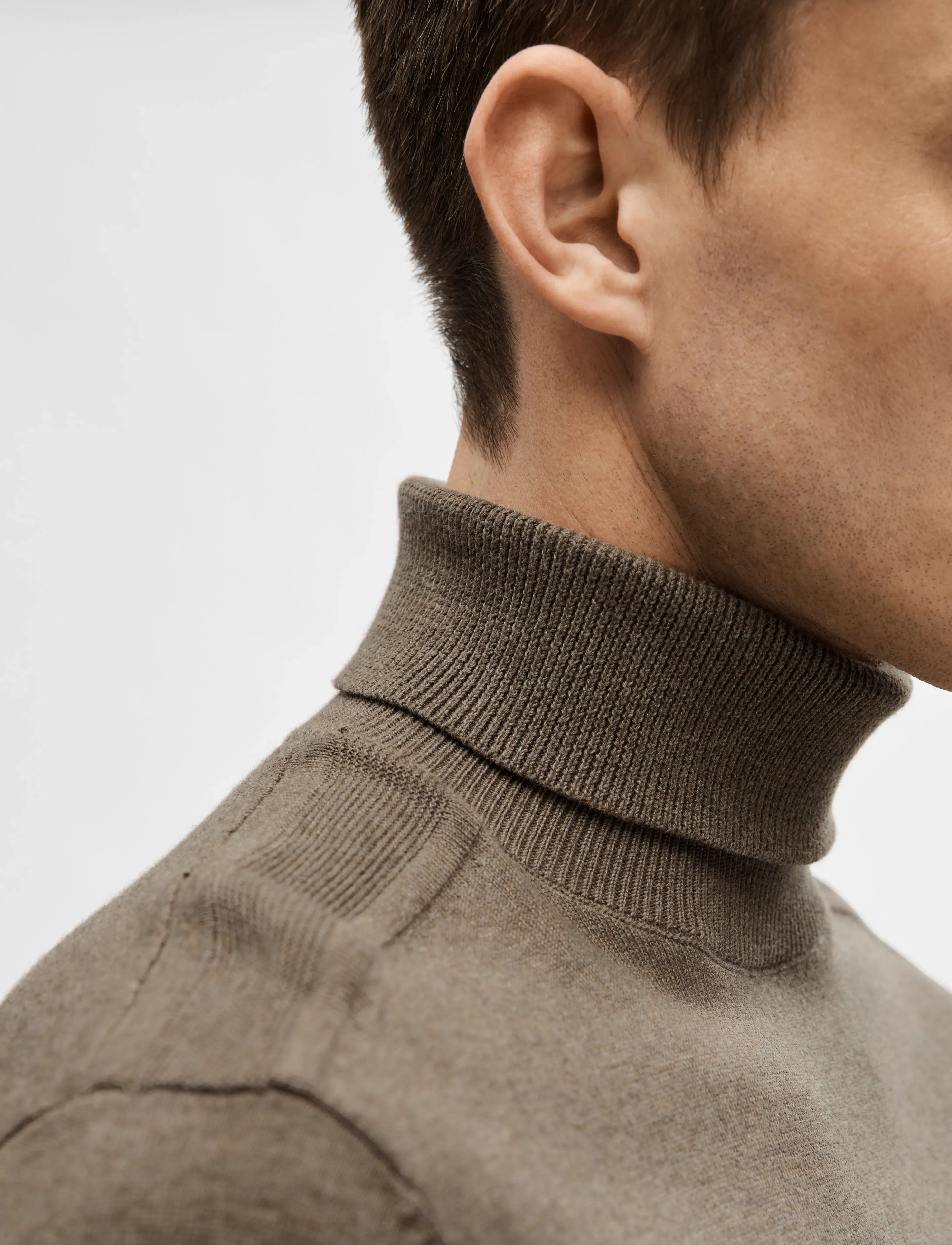 Selected - SLHBERG ROLL NECK NOOS - rollkragen - teak - 5