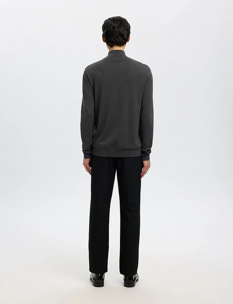 Selected - SLHBERG LS HALF ZIP NOOS - half zip-tröjor - antracit - 3