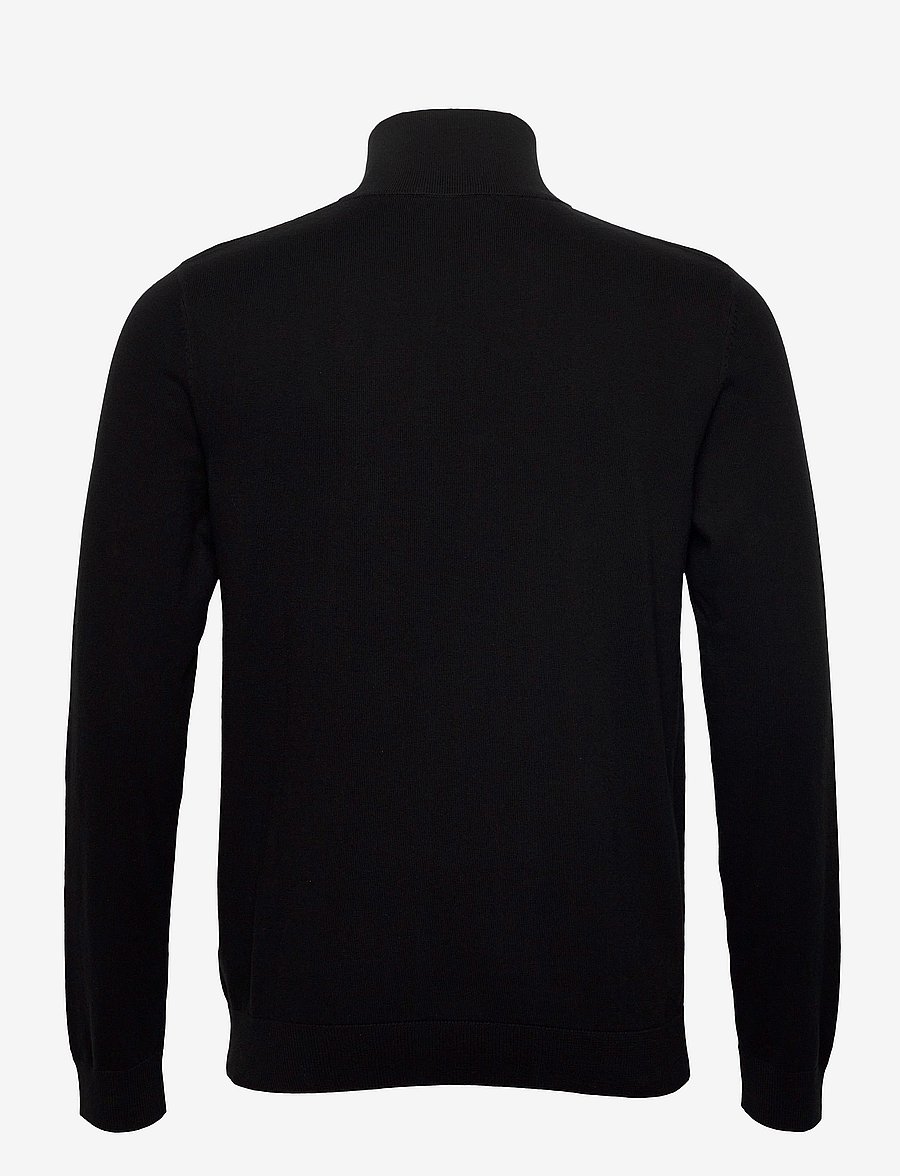 Selected - SLHBERG LS HALF ZIP NOOS - pullover mit halbem reißverschluss - black - 2