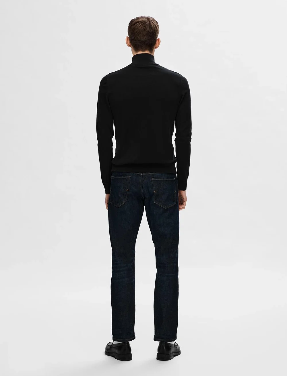 Selected - SLHBERG LS HALF ZIP NOOS - halfzip strik - black - 3