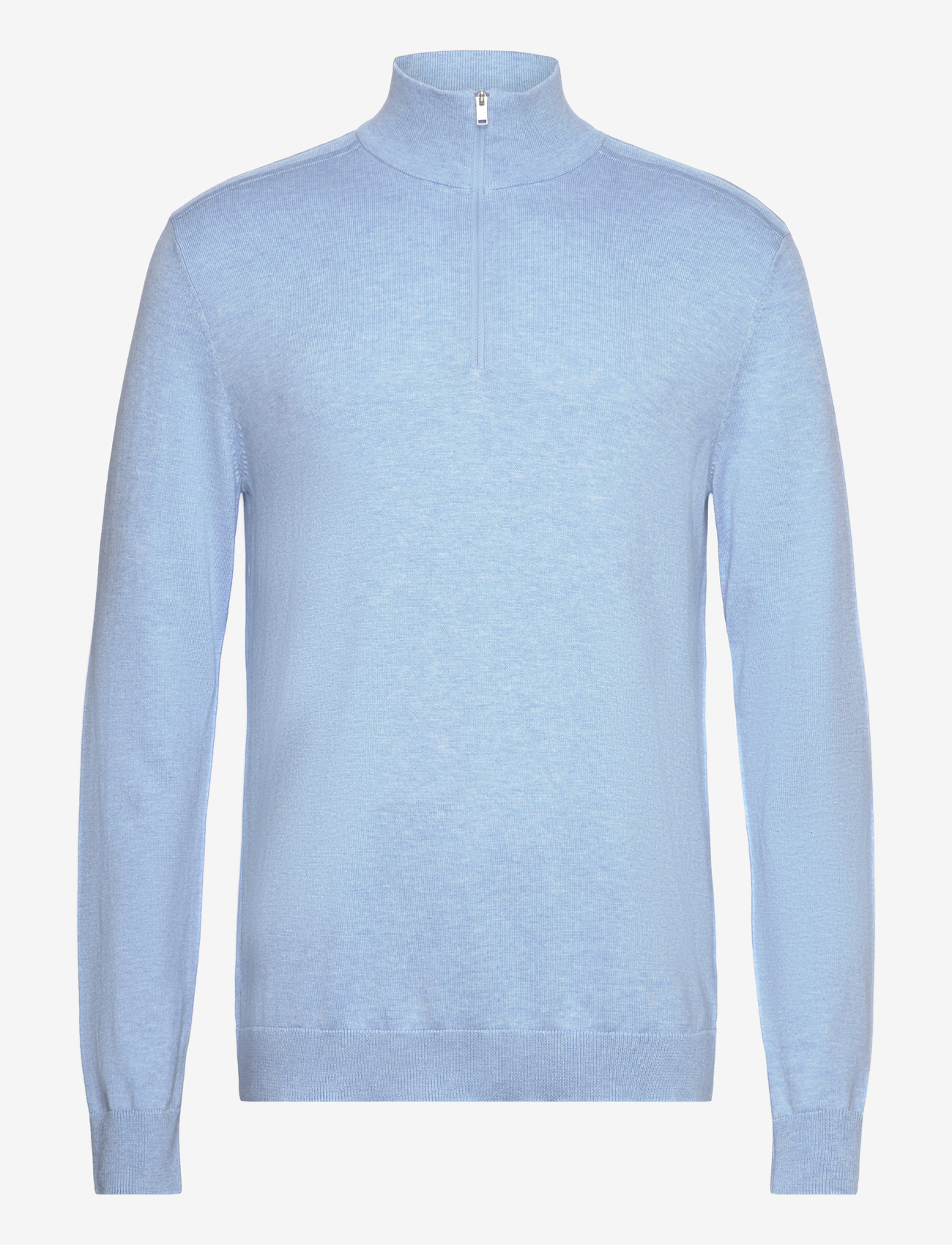 Selected Homme - SLHBERG HALF ZIP CARDIGAN NOOS - džemperi ar daļēju rāvējslēdzēja aizdari - cashmere blue - 0