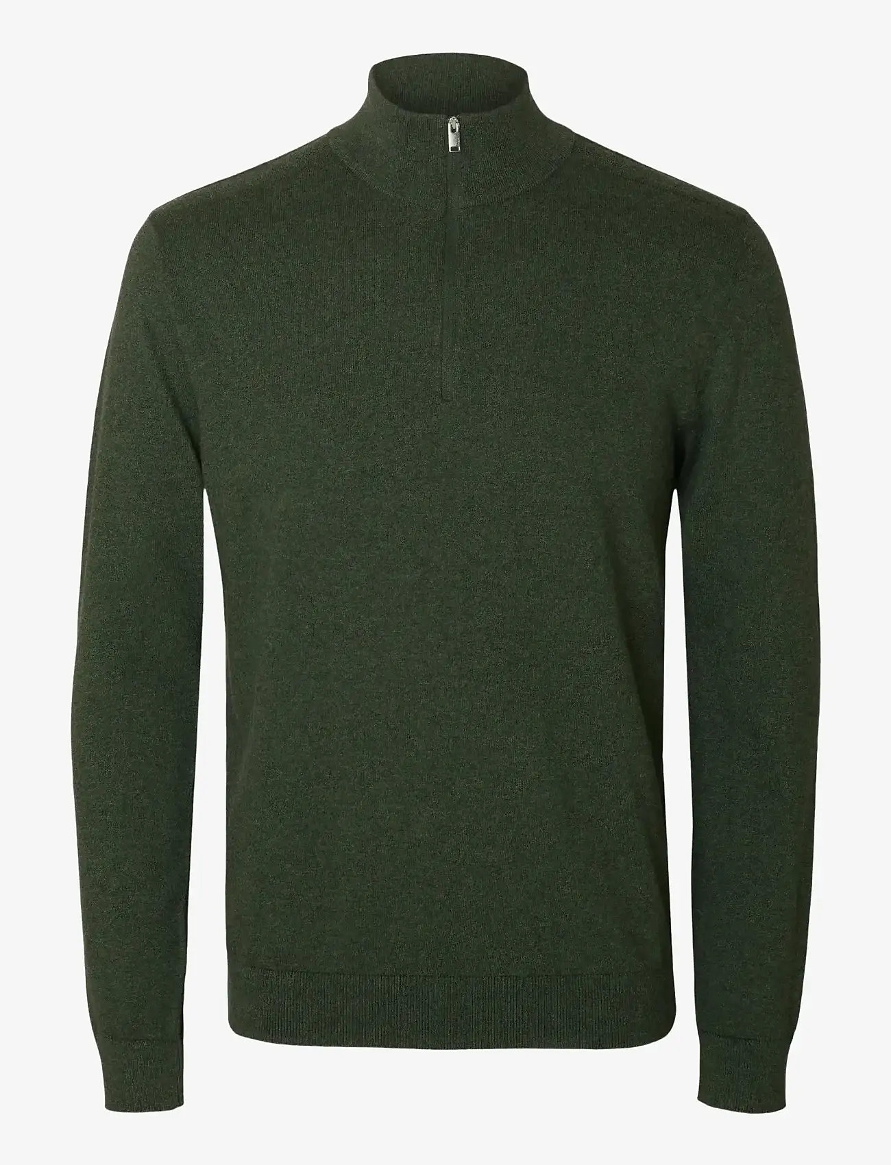 Selected - SLHBERG LS HALF ZIP NOOS - pullover mit halbem reißverschluss - forest night - 1