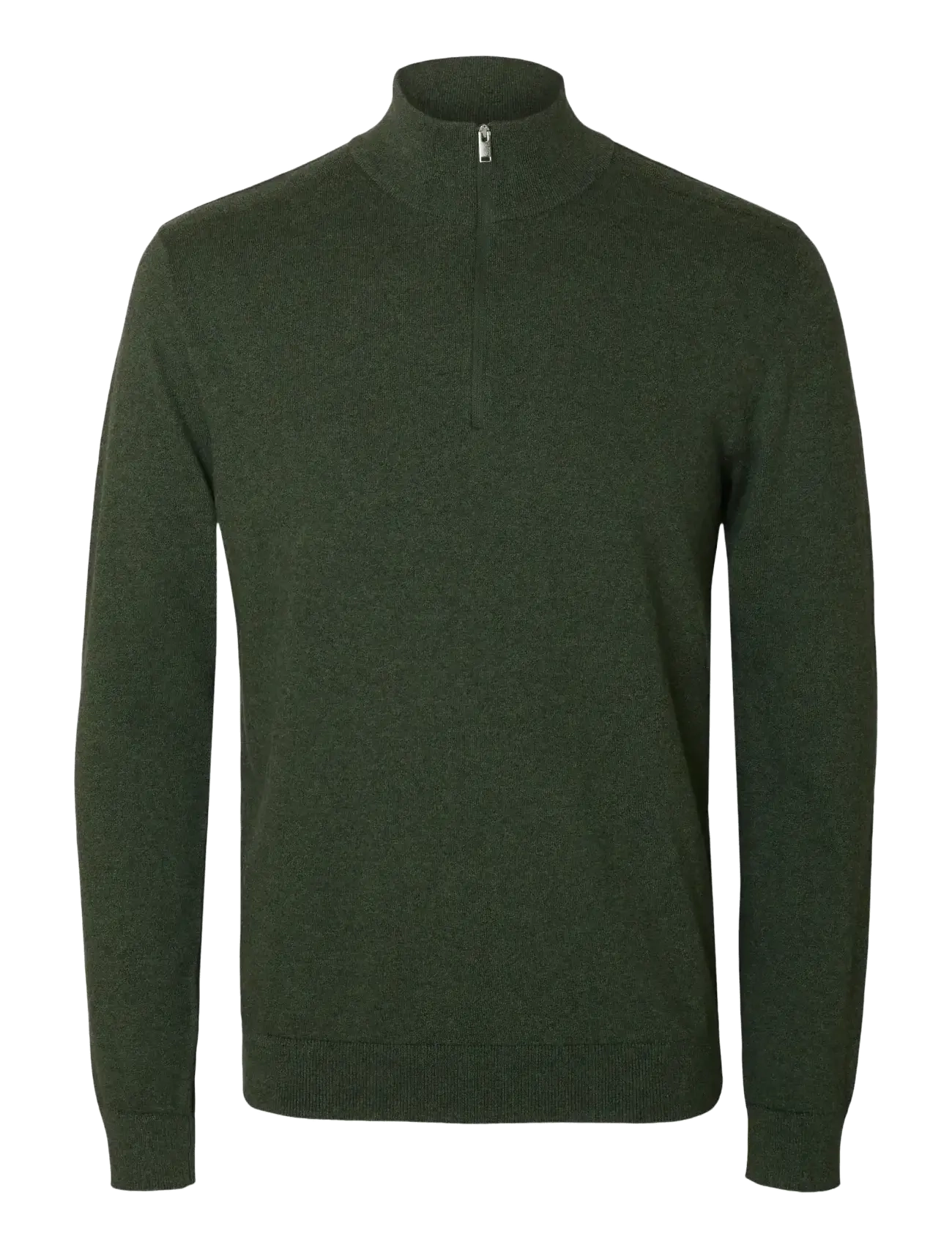 Selected SLMBERG LS HALF ZIP NOOS - Tøj - FOREST NIGHT / green