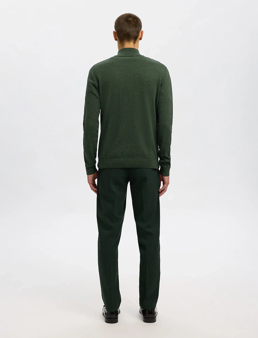 Selected - SLHBERG LS HALF ZIP NOOS - pulls demi-zippés - forest night - 2