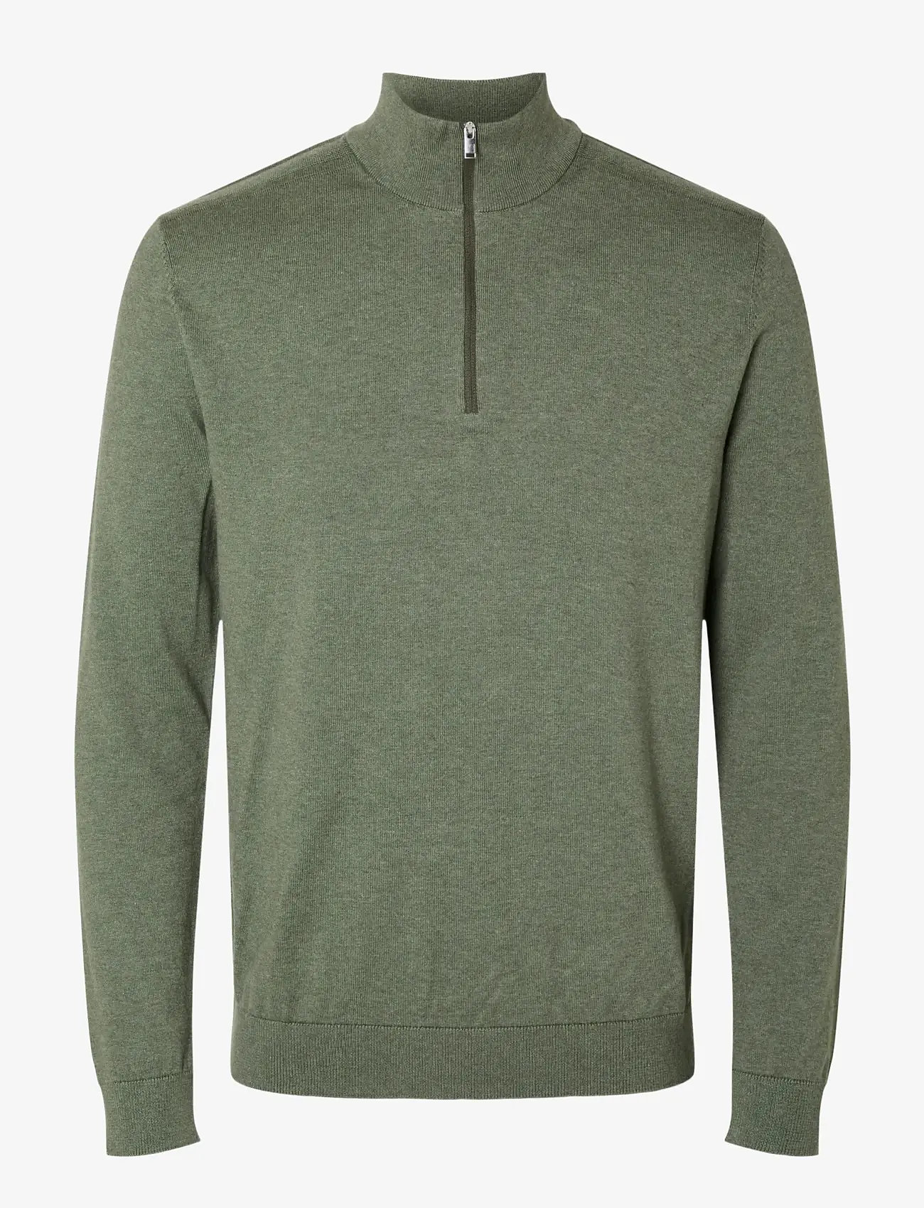 Selected - SLMBERG LS HALF ZIP NOOS - halfzip strik - kalamata - 1