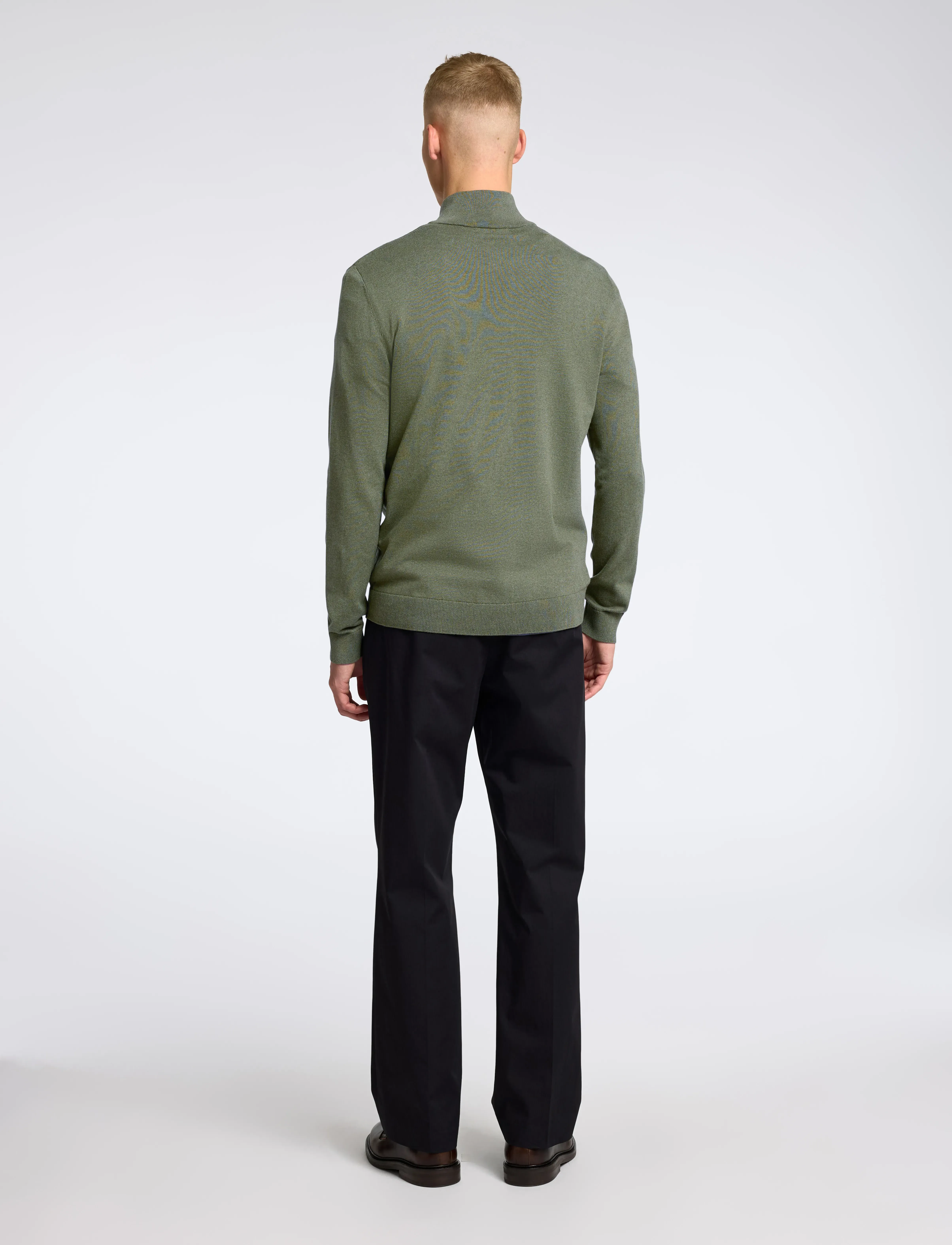 Selected - SLHBERG LS HALF ZIP NOOS - trøjer med lynlås - kalamata - 2