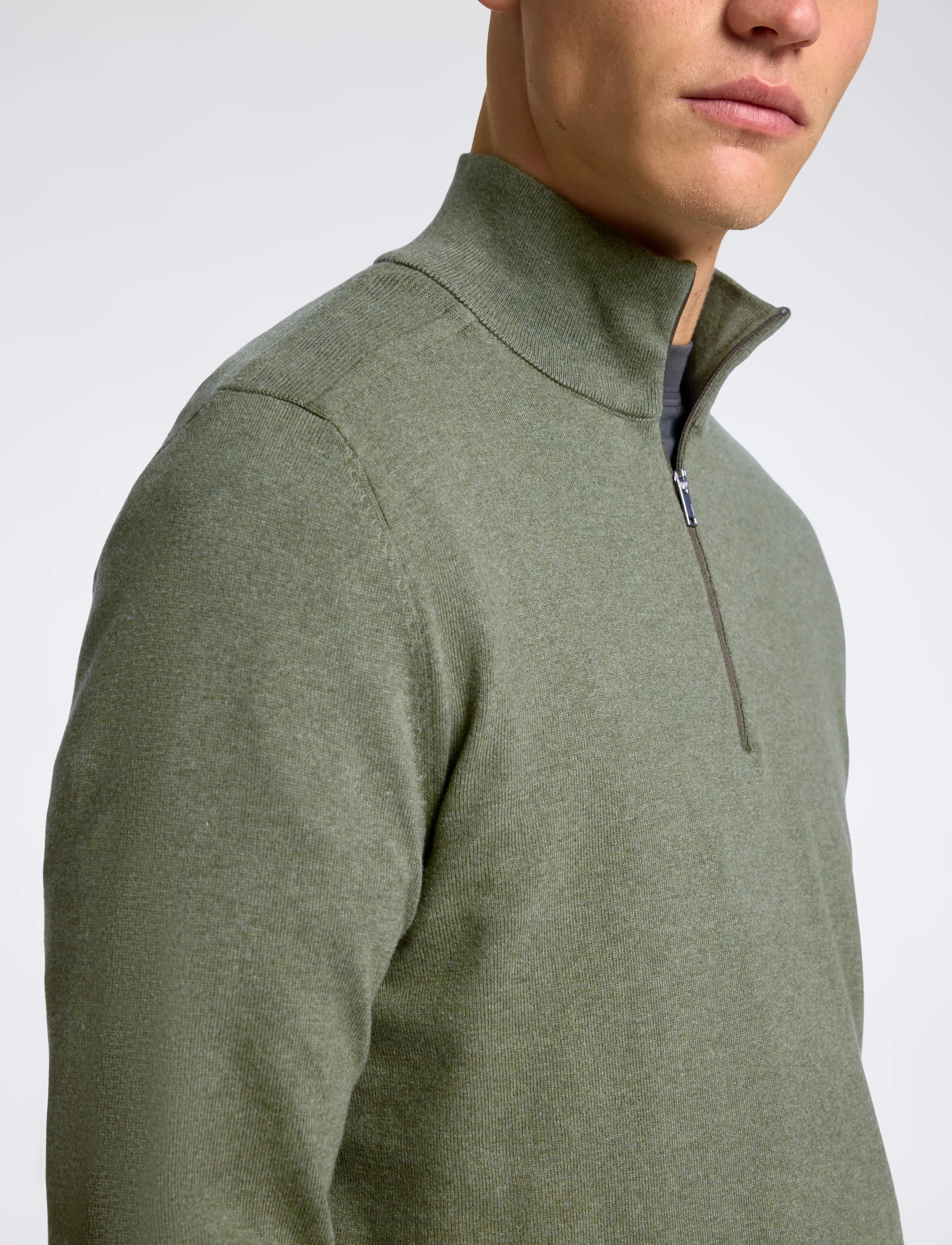Selected - SLHBERG LS HALF ZIP NOOS - trøjer med lynlås - kalamata - 5