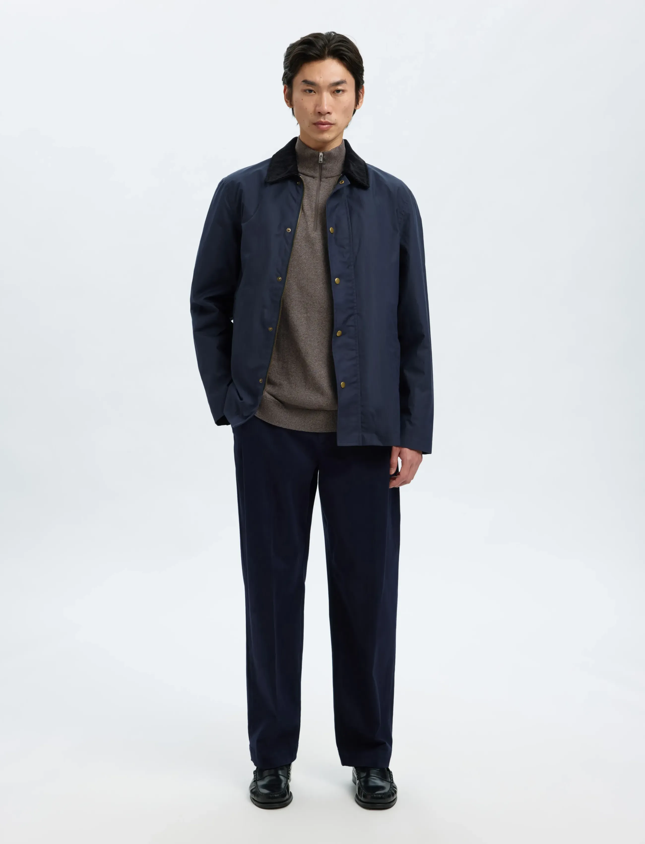 Selected - SLHBERG LS HALF ZIP NOOS - pullover mit halbem reißverschluss - morel - 5