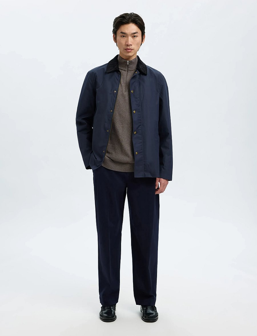 Selected - SLHBERG LS HALF ZIP NOOS - pullover mit halbem reißverschluss - morel - 5