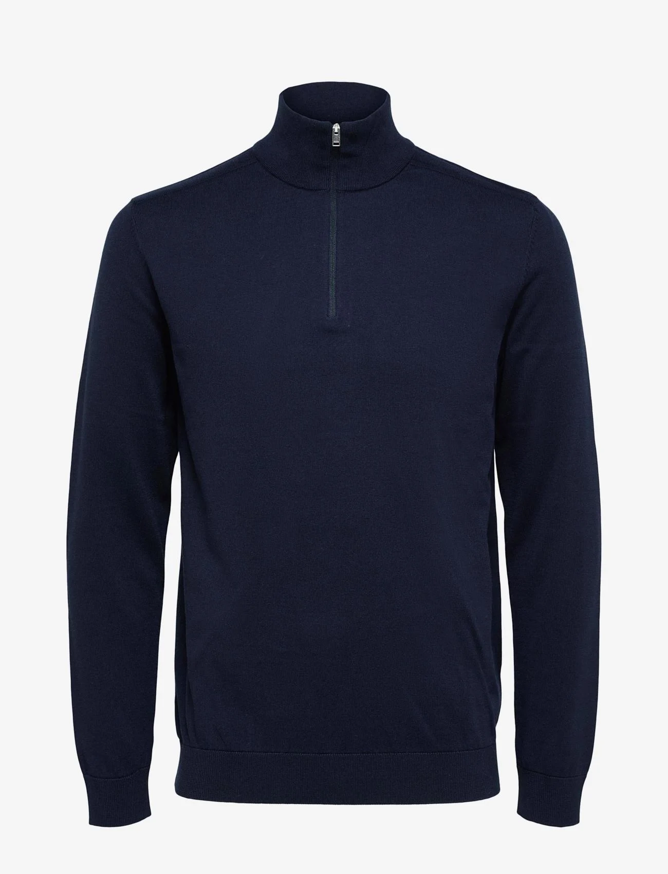 Selected Homme - SLHBERG HALF ZIP CARDIGAN NOOS - trøjer med lynlås - navy blazer - 0