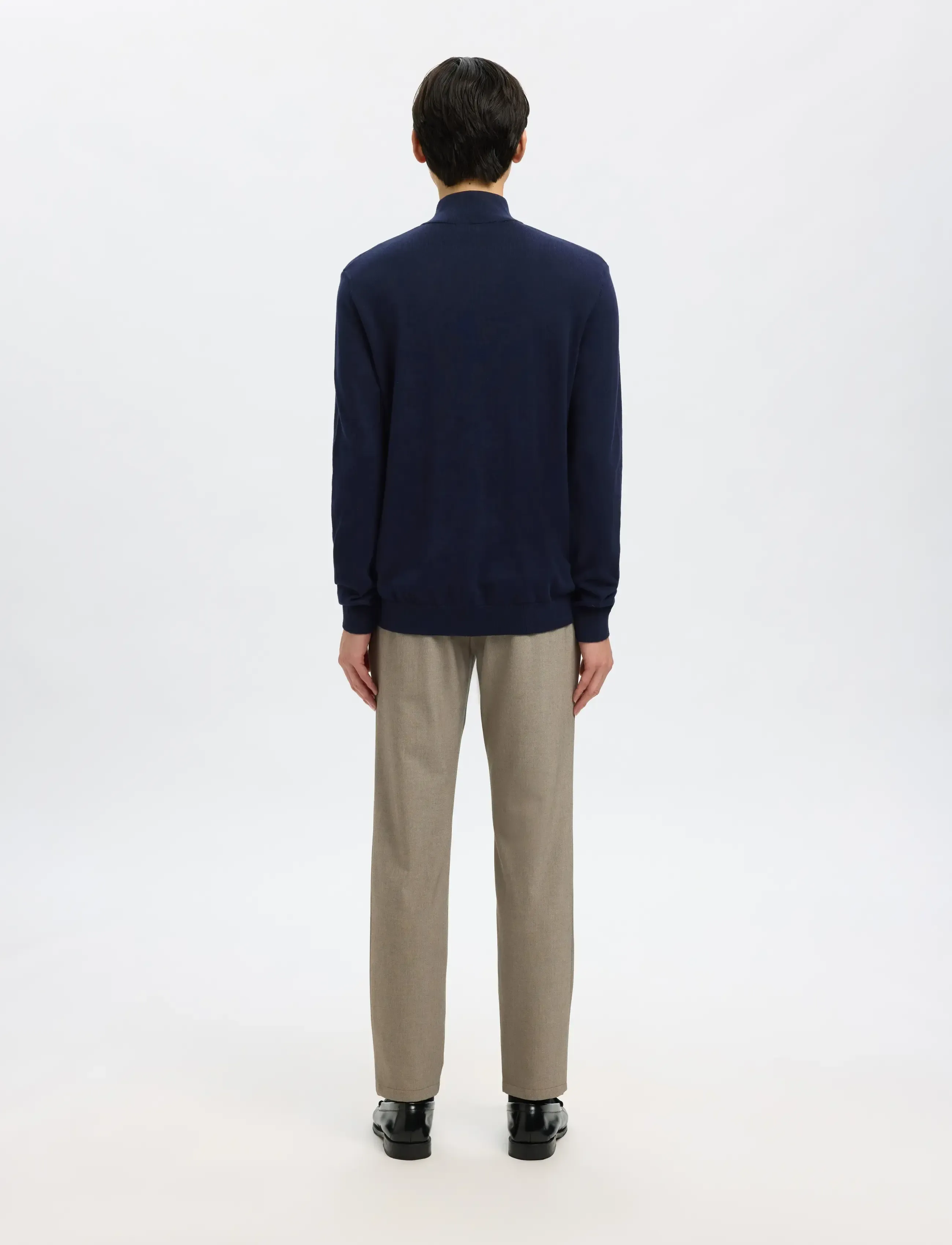 Selected - SLHBERG LS HALF ZIP NOOS - pullover mit halbem reißverschluss - navy blazer - 3
