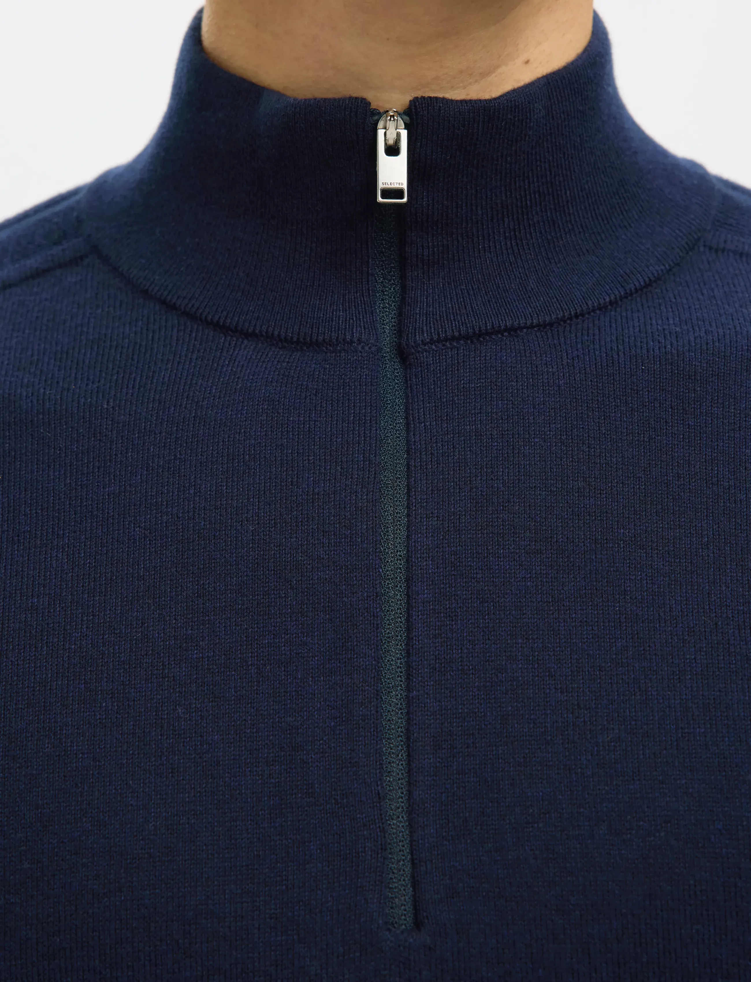 Selected - SLHBERG LS HALF ZIP NOOS - pullover mit halbem reißverschluss - navy blazer - 5