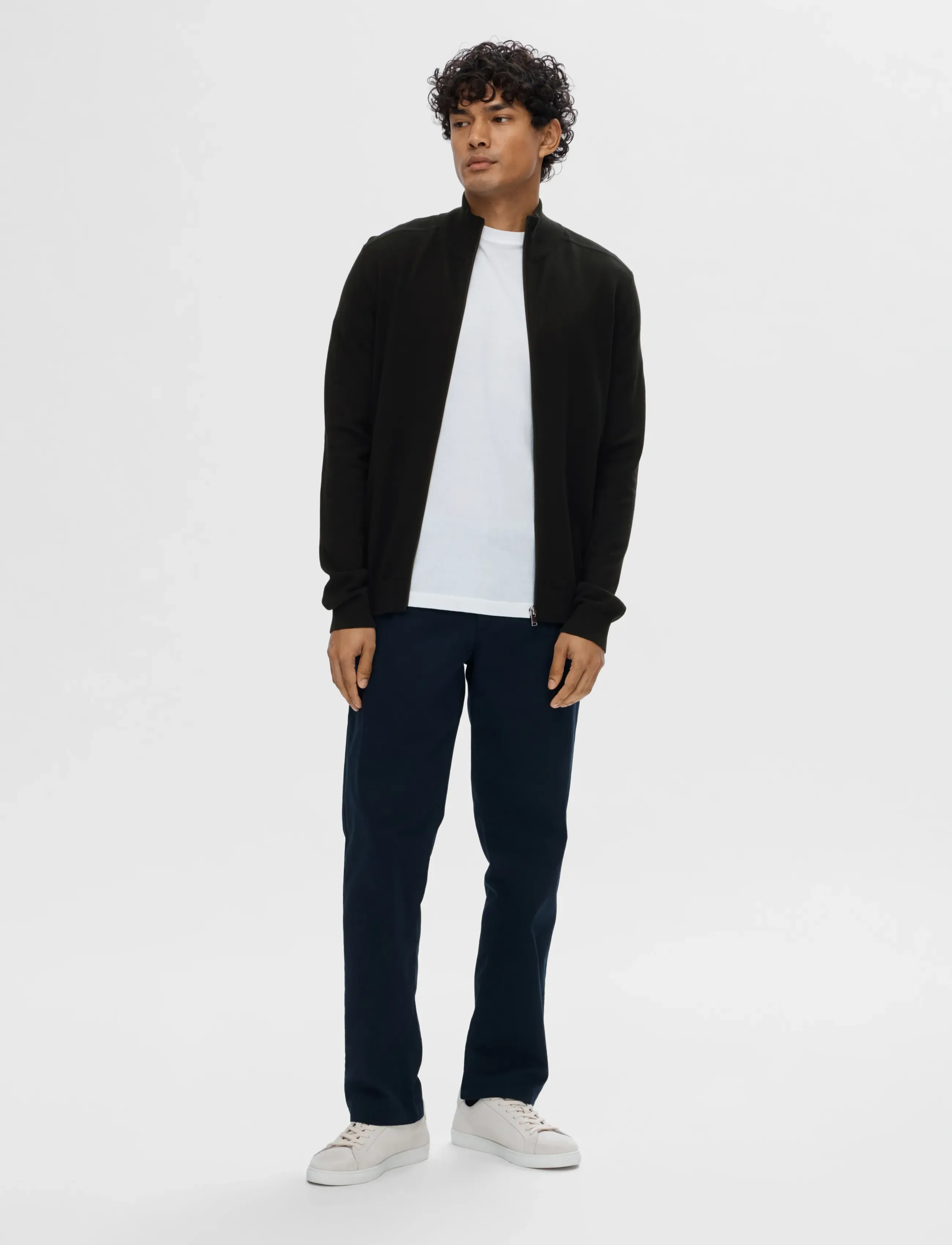Selected - SLMBERG FULL ZIP CARDIGAN NOOS - fødselsdagsgaver - black - 4