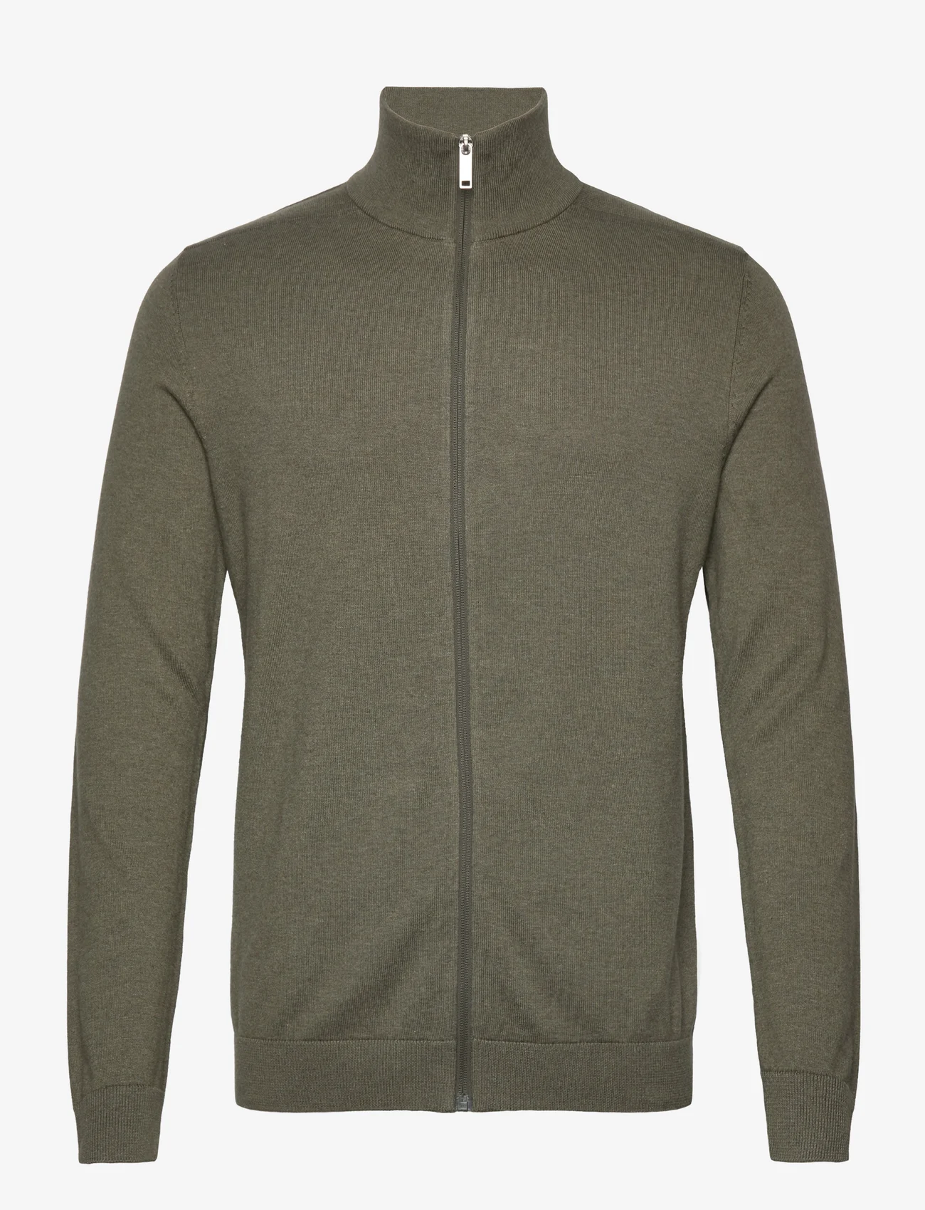 Selected Homme - SLHBERG FULL ZIP CARDIGAN NOOS - birthday gifts - ivy green - 0