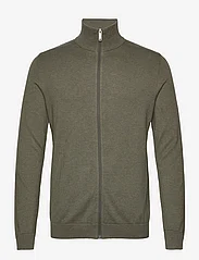 Selected Homme - SLHBERG FULL ZIP CARDIGAN NOOS - birthday gifts - ivy green - 0