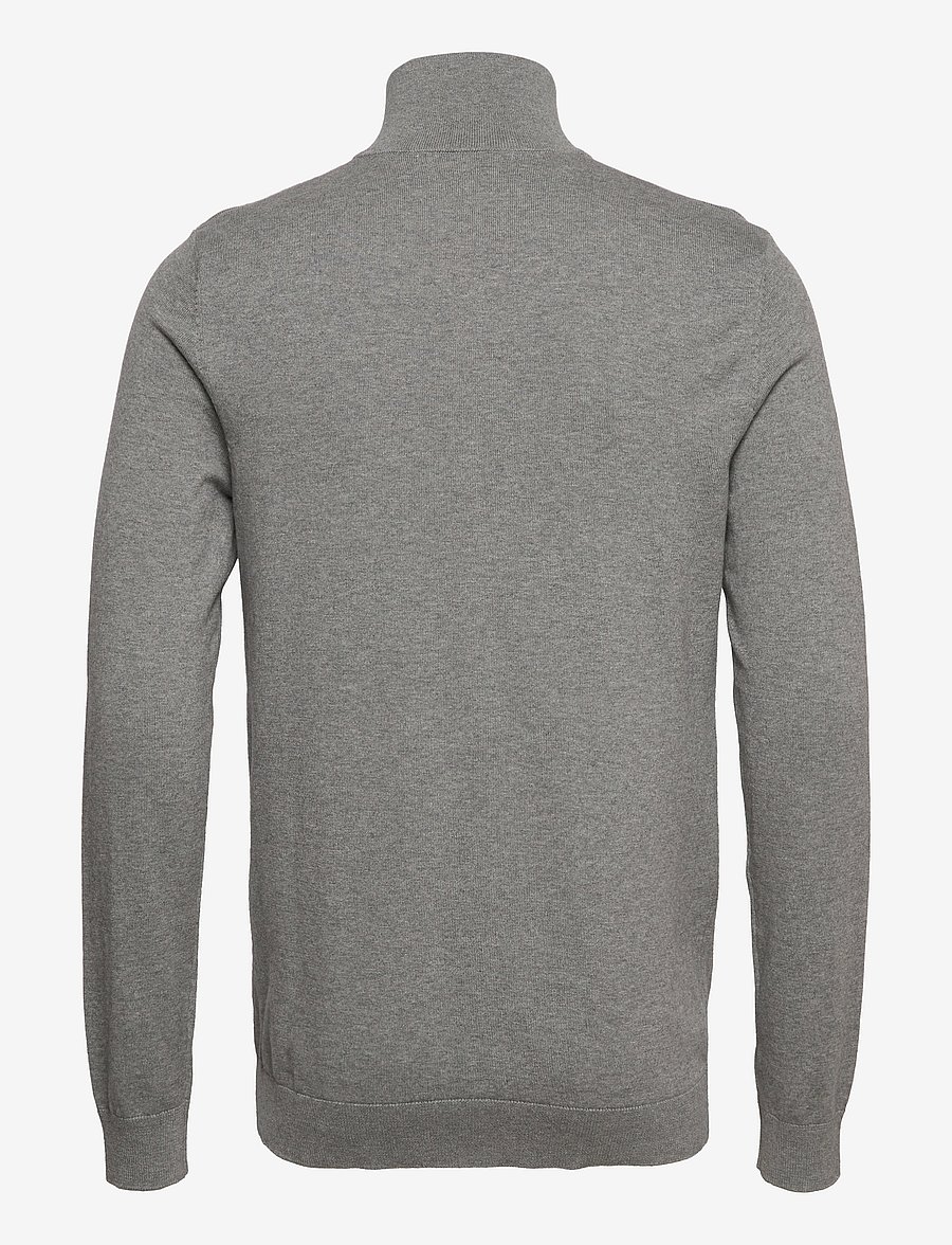 Selected - SLMBERG FULL ZIP CARDIGAN NOOS - pulls zippés - medium grey melange - 2