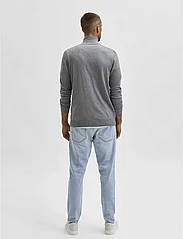 Selected Homme - SLHBERG FULL ZIP CARDIGAN NOOS - födelsedagspresenter - medium grey melange - 4