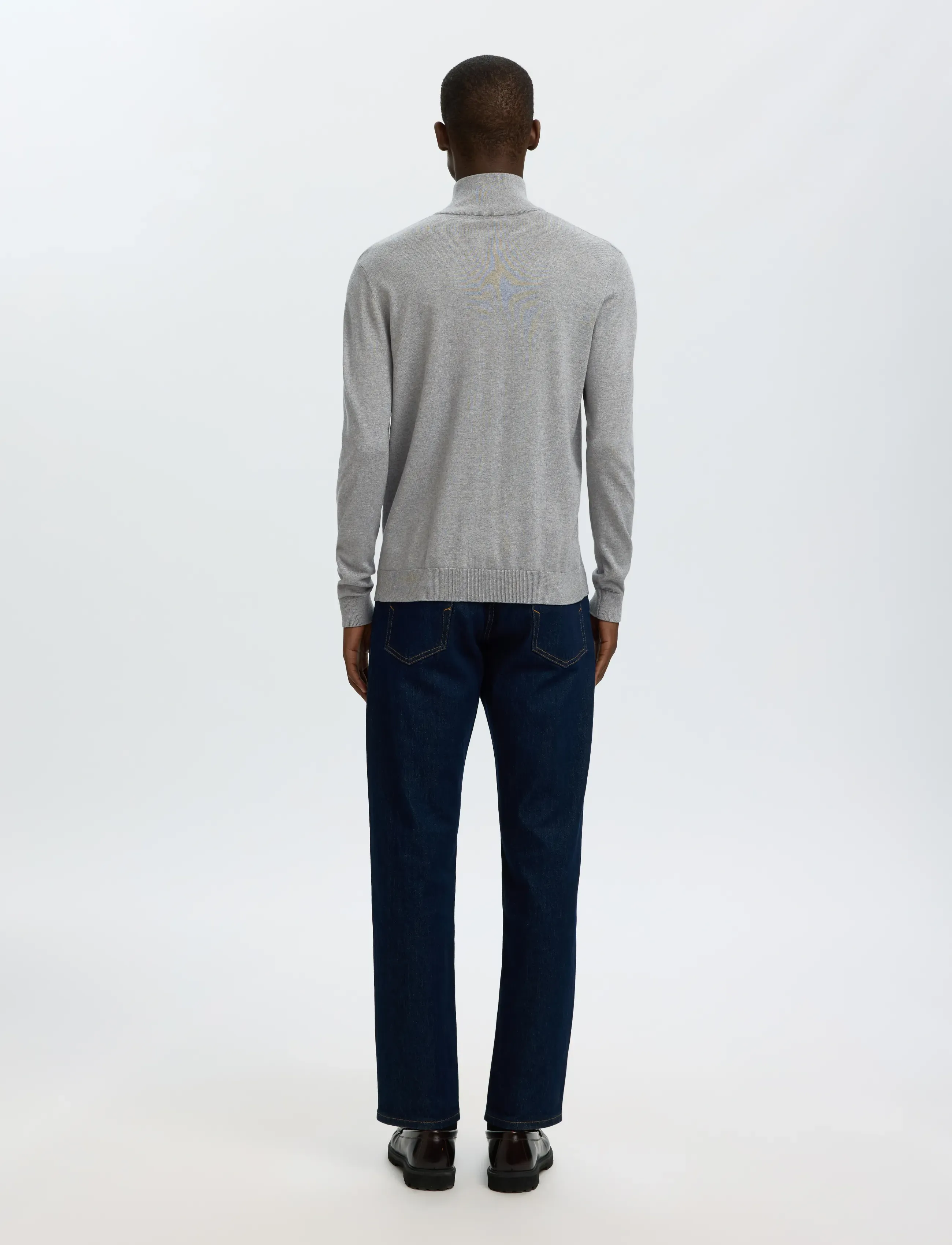 Selected - SLMBERG FULL ZIP CARDIGAN NOOS - renndar peysur - medium grey melange - 3