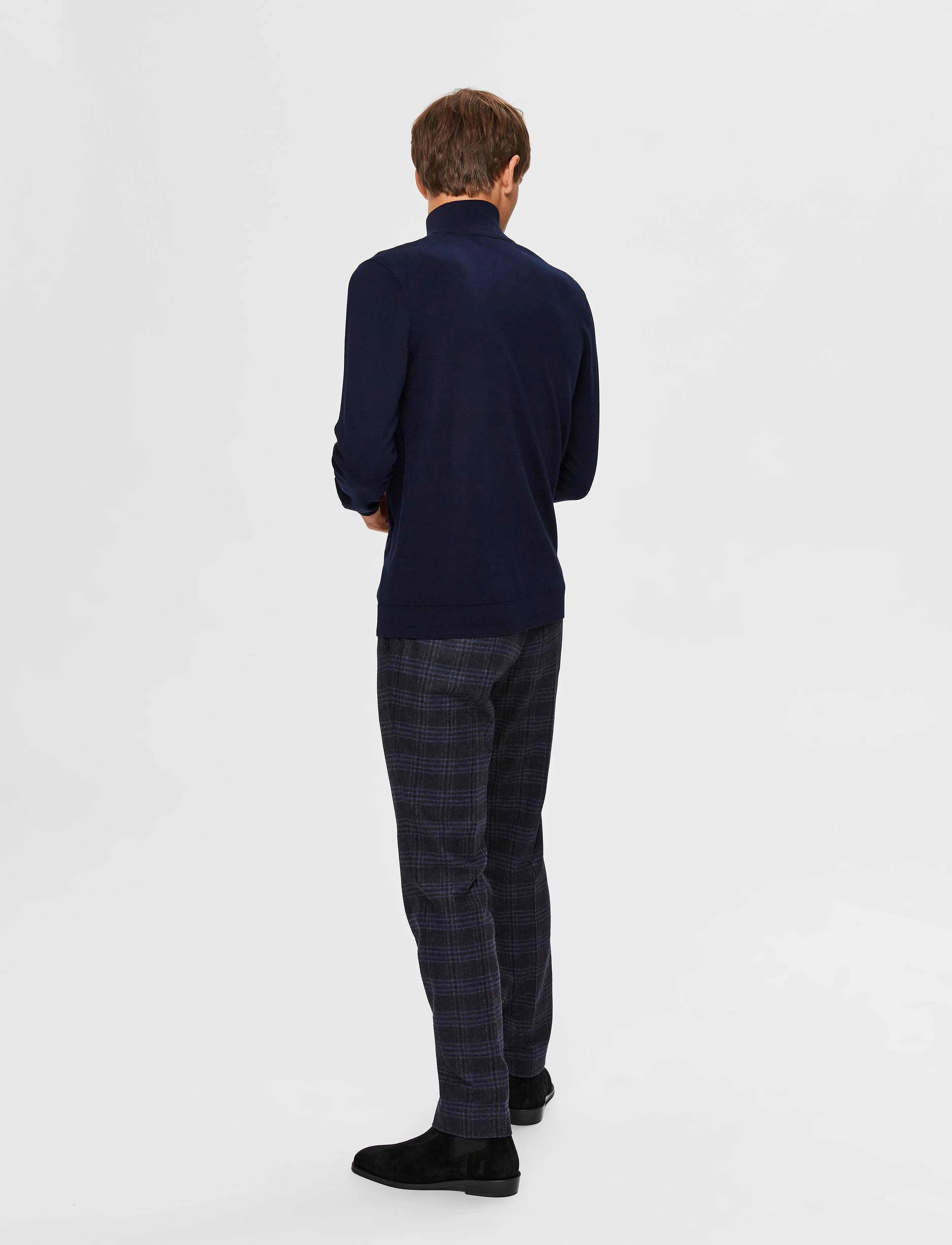 Selected - SLMBERG FULL ZIP CARDIGAN NOOS - birthday gifts - navy blazer - 3