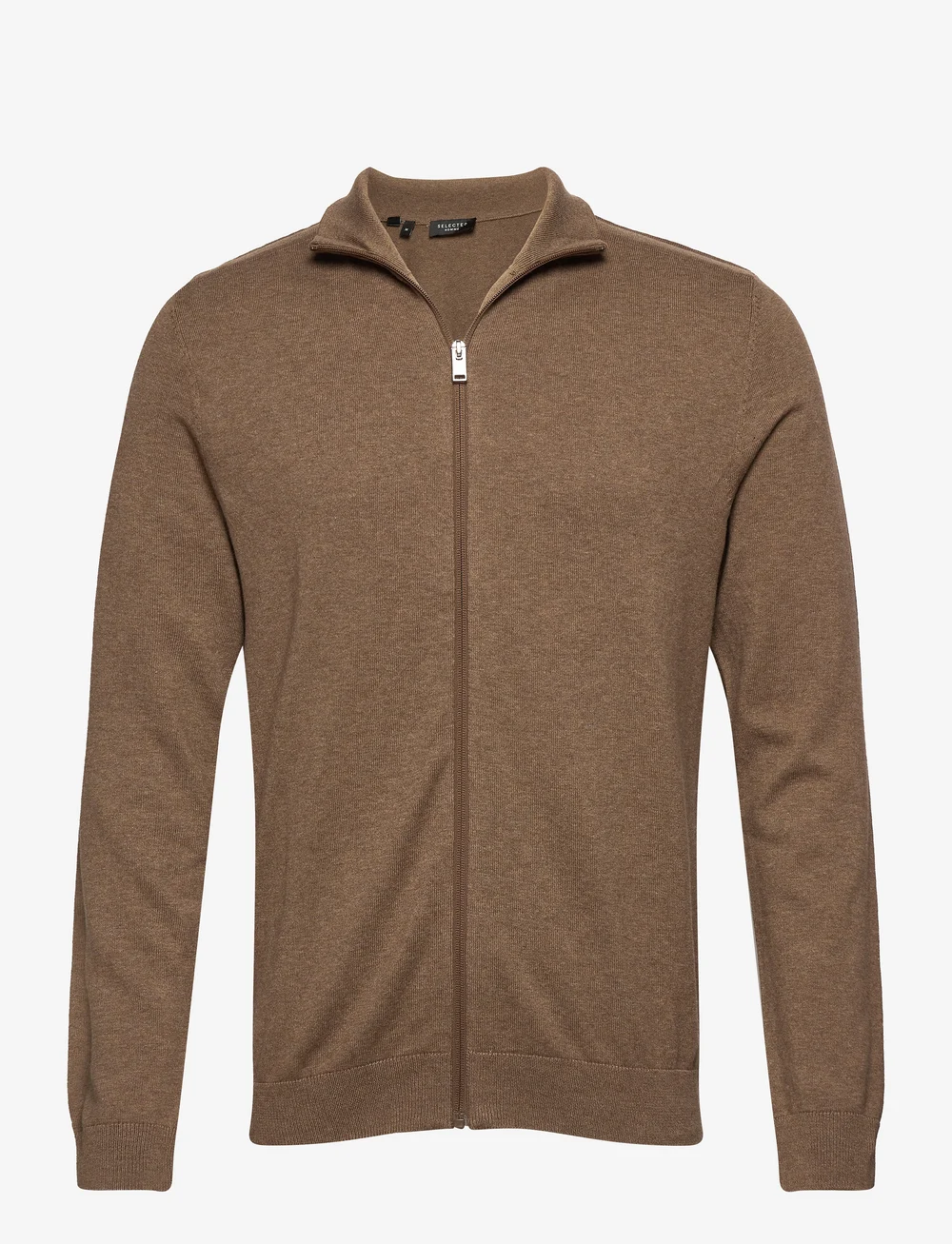 Selected - SLHBERG FULL ZIP CARDIGAN NOOS - full zip tröjor - teak - 1