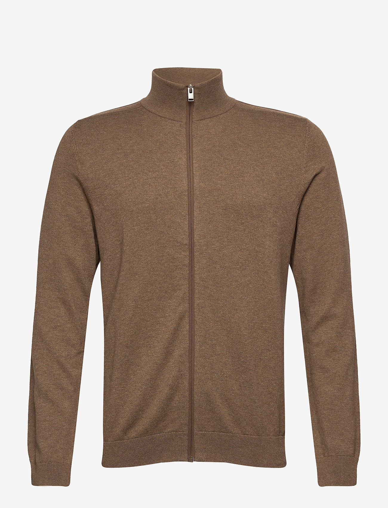 Selected - SLMBERG FULL ZIP CARDIGAN NOOS - full zip tröjor - teak - 2