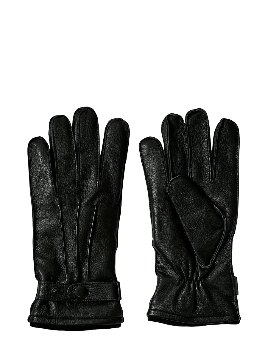 Selected - SLMPOUL LEATHER GLOVES - nach anlass kaufen - black - 1