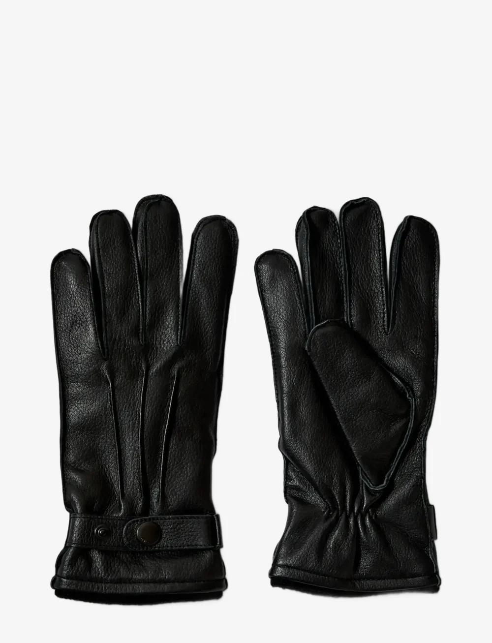 Selected - SLHPOUL LEATHER GLOVES - kolleksjoner - black - 2