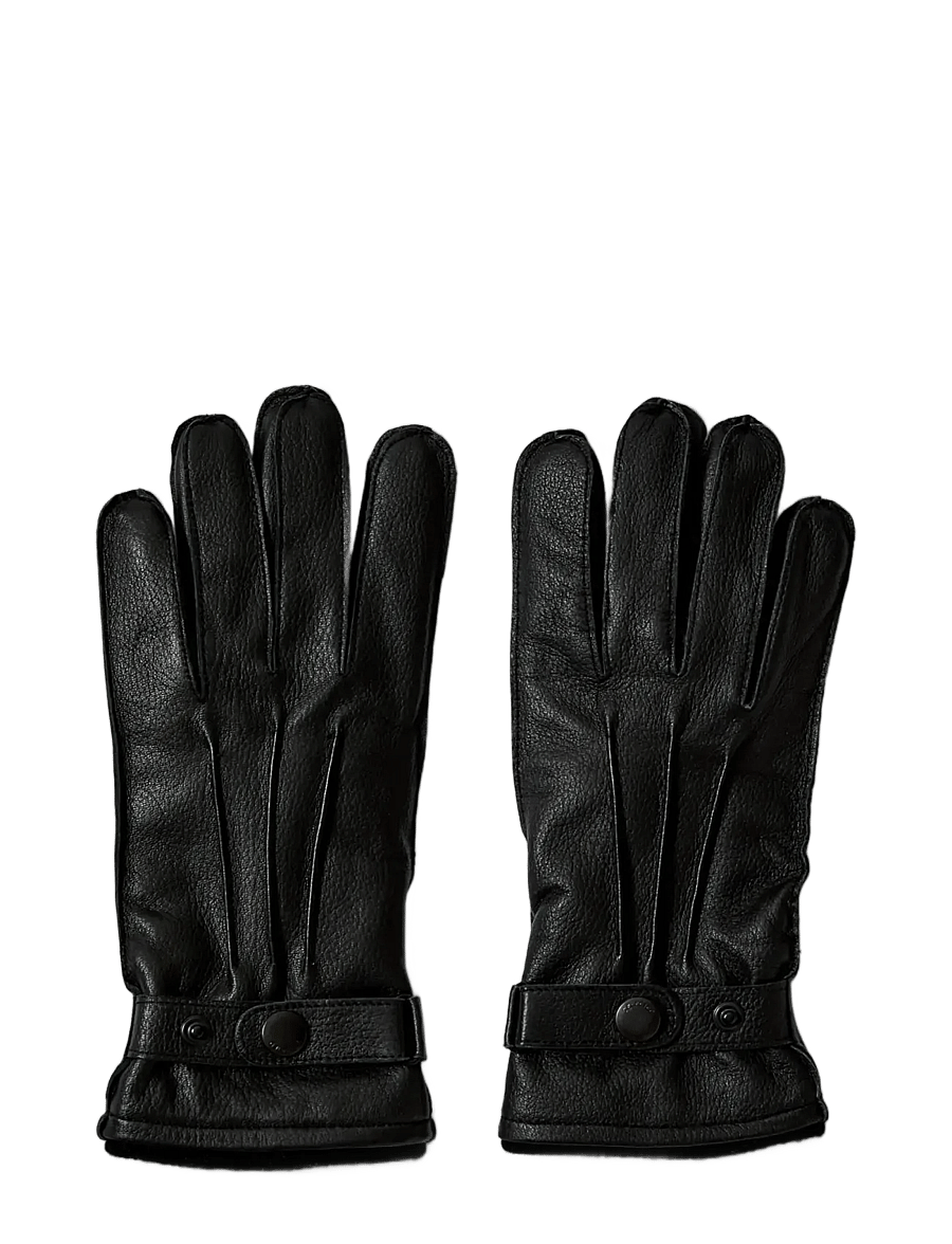 Selected - SLMPOUL LEATHER GLOVES - nach anlass kaufen - black - 3