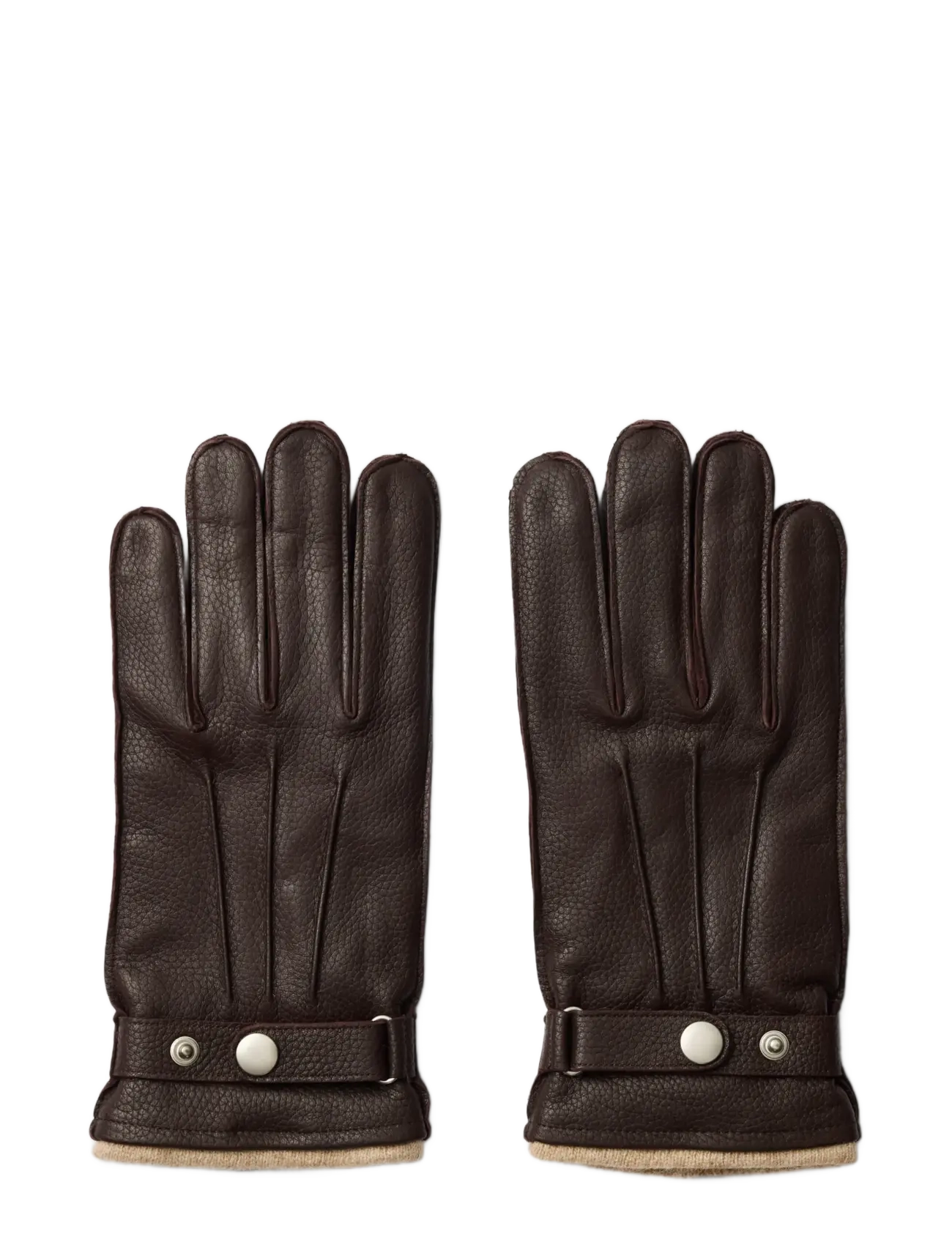 Selected SLMPOUL LEATHER GLOVES - Selected - DELICIOSO / brown