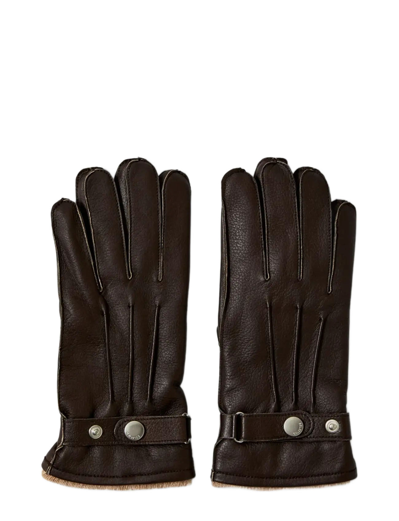 Selected - SLMPOUL LEATHER GLOVES - nach anlass kaufen - demitasse - 1
