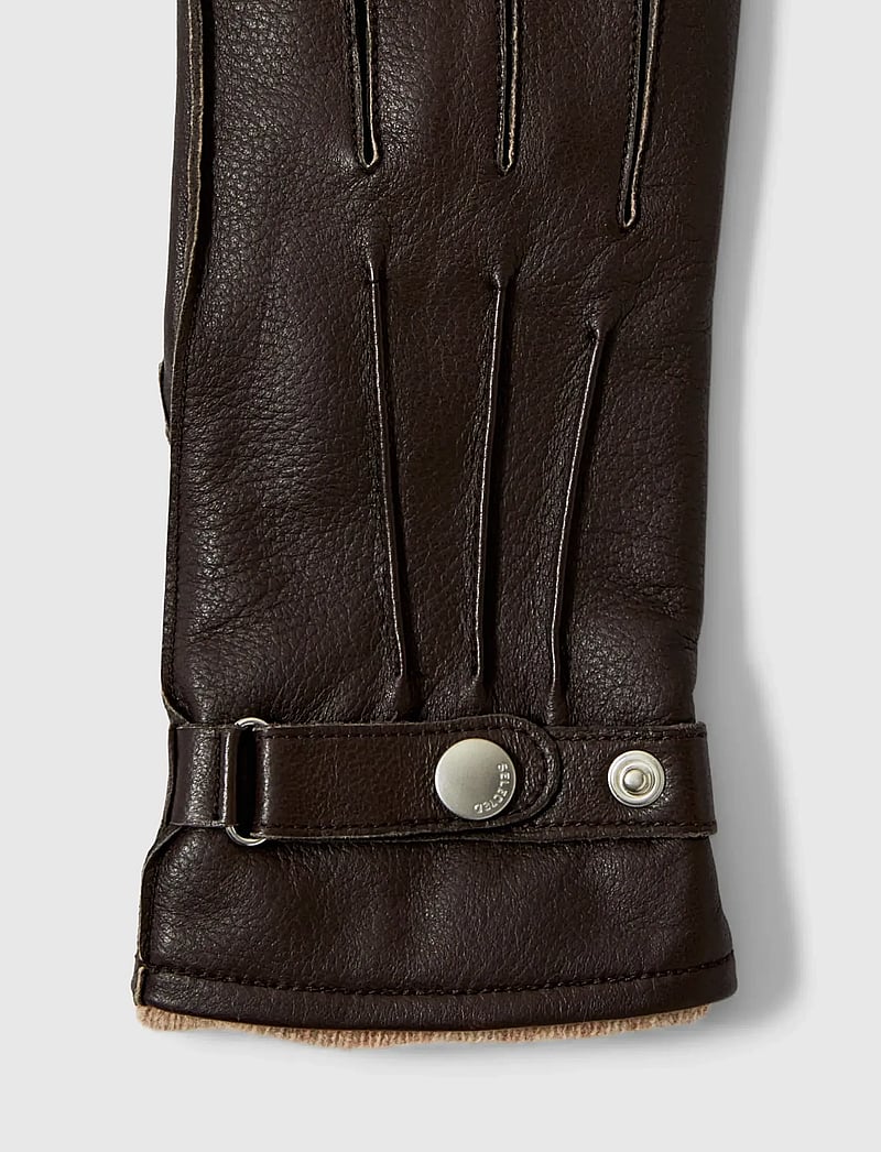 Selected - SLMPOUL LEATHER GLOVES - söfn - demitasse - 2