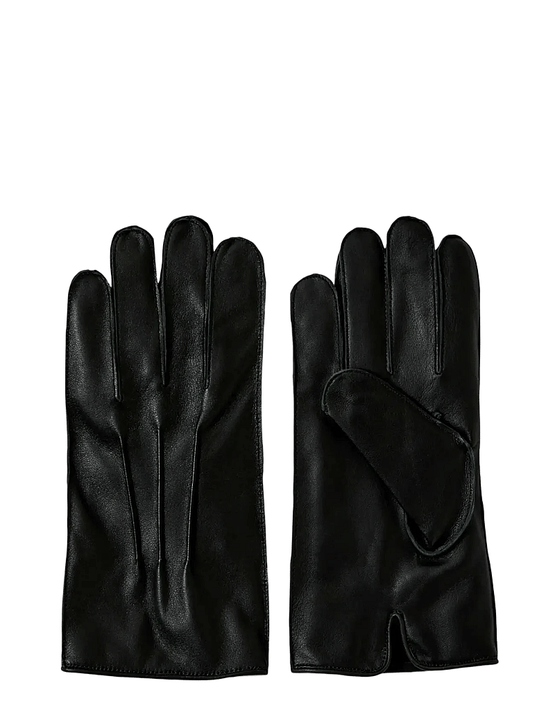 Selected - SLHZAIN LEATHER GLOVES - söfn - black - 1