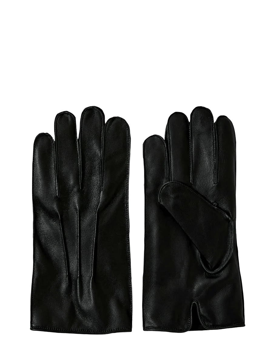 Selected - SLHZAIN LEATHER GLOVES - prekės kiekvienai progai - black - 1